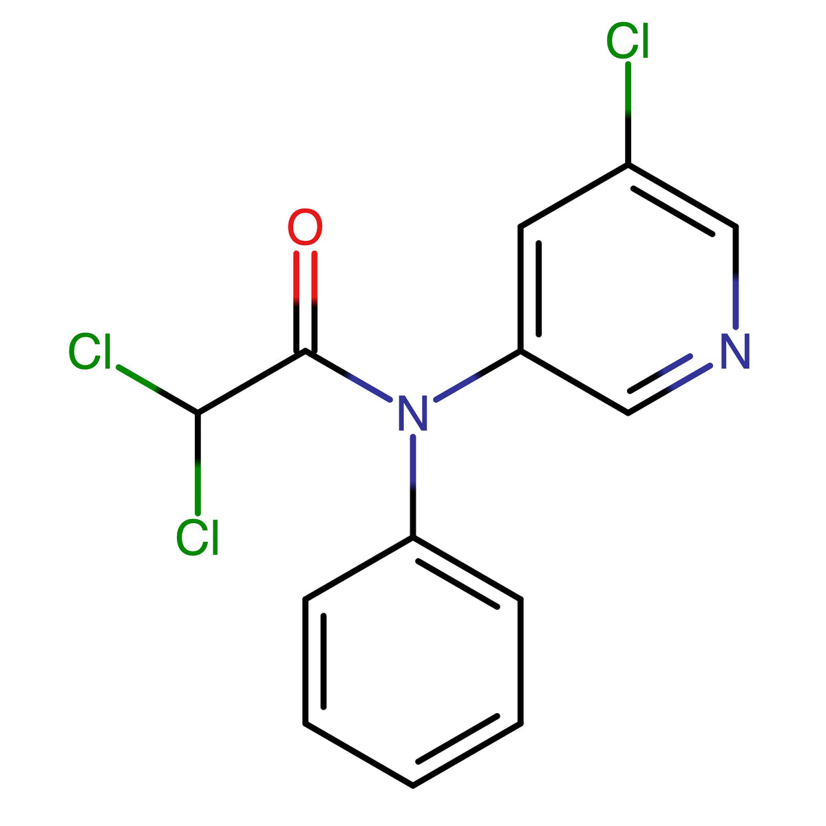 2,2-Dichloro-N-(5-chloropyridin-3-yl)-N-phenylacetamideÊ