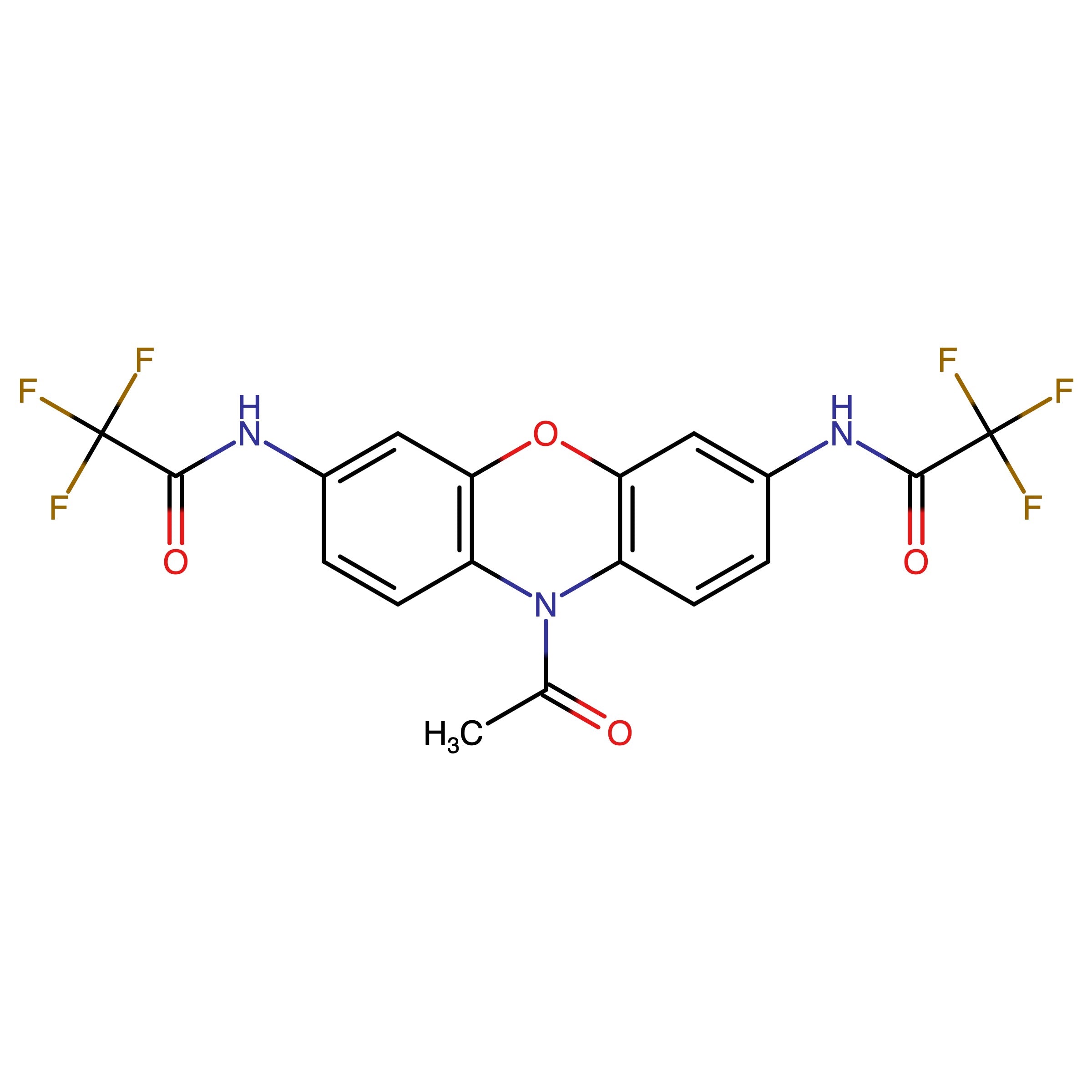 N,N'-(10-Acetyl-10H-phenoxazine-3,7-diyl)bis(2,2,2-trifluoroacetamide)