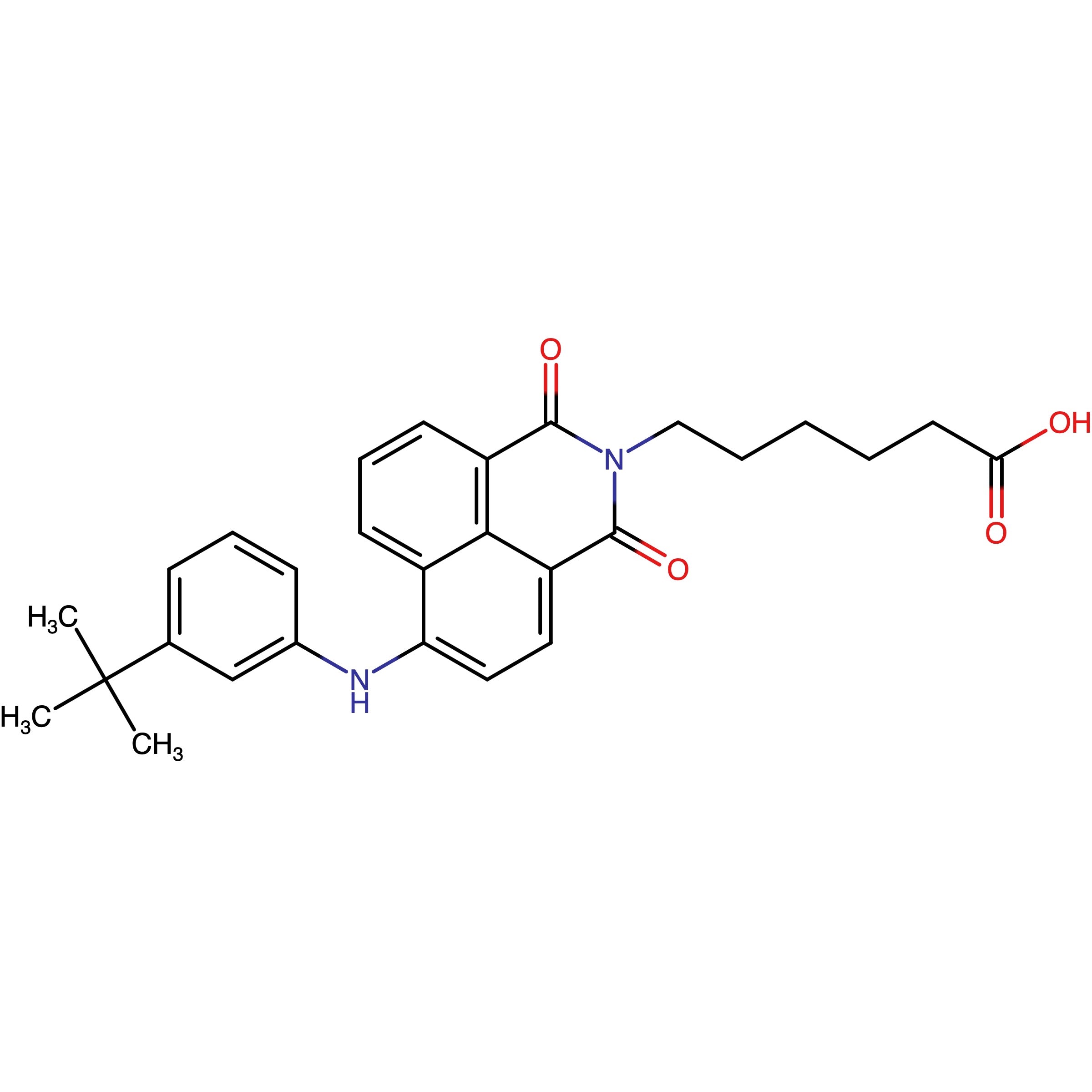 Name: 6?(6?((3?(tert?Butyl)phenyl)amino)?1,3?dioxo?1H?benzo[de]isoquinolin?2(3H)?yl)hexanoic acid