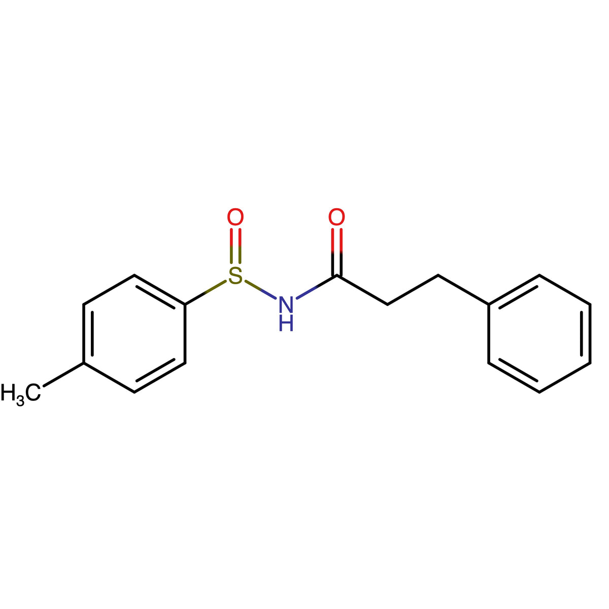 3-Phenyl-N-(p-tolylsulfinyl)propanamideÊ