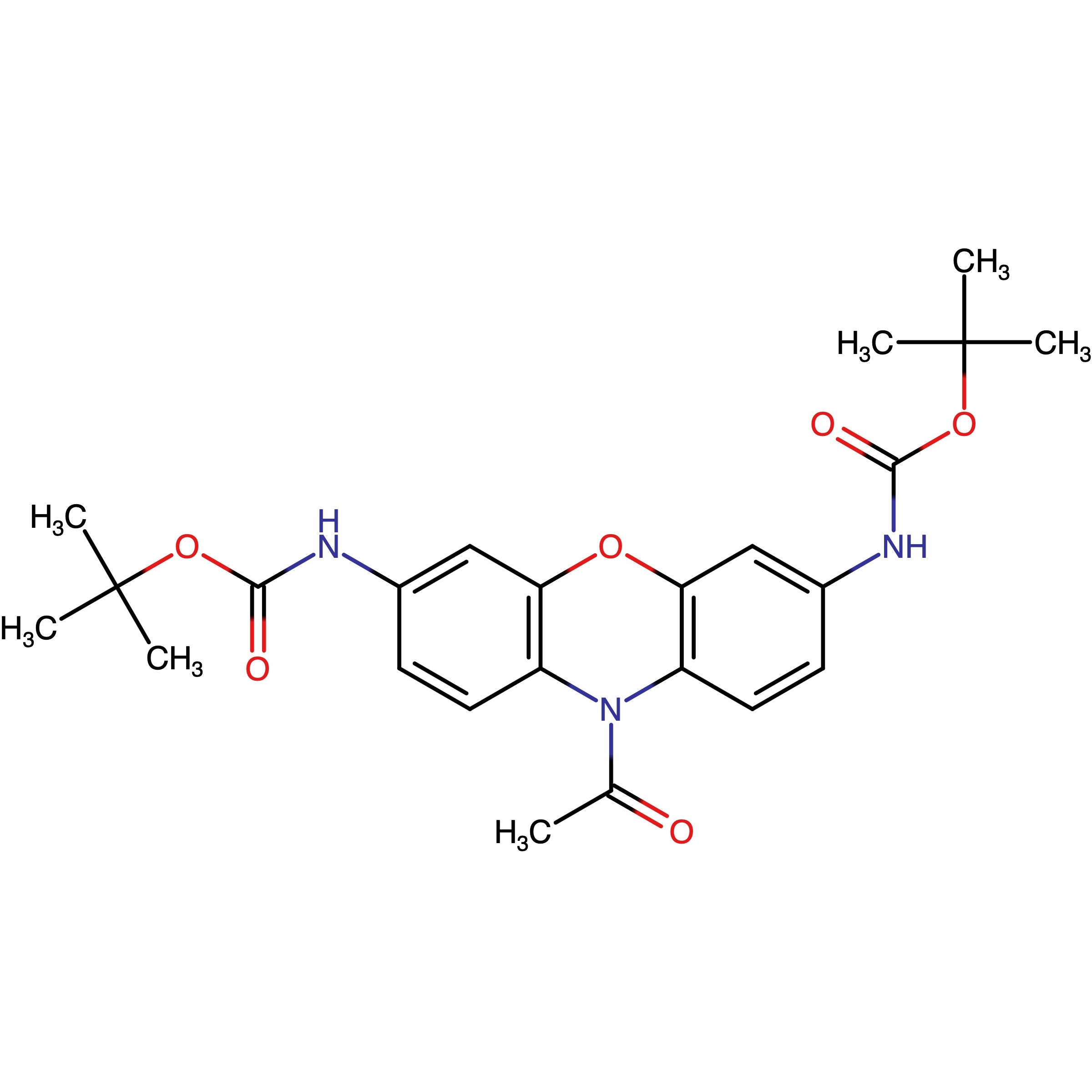 Di-tert-butyl (10-acetyl-10H-phenoxazine-3,7-diyl)dicarbamate