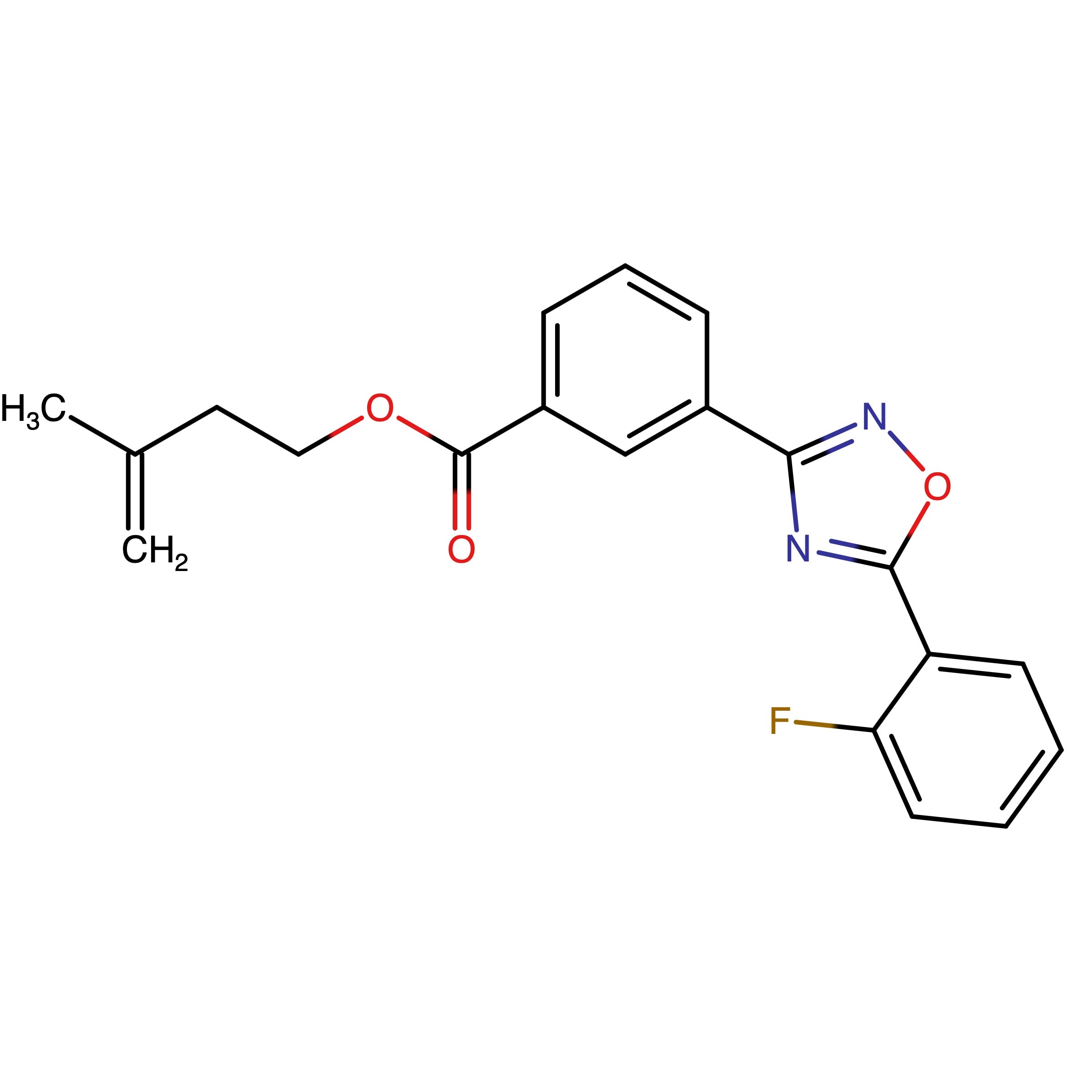 3-Methylbut-3-en-1-yl 3-(5-(2-fluorophenyl)-1,2,4-oxadiazol-3-yl)benzoate
