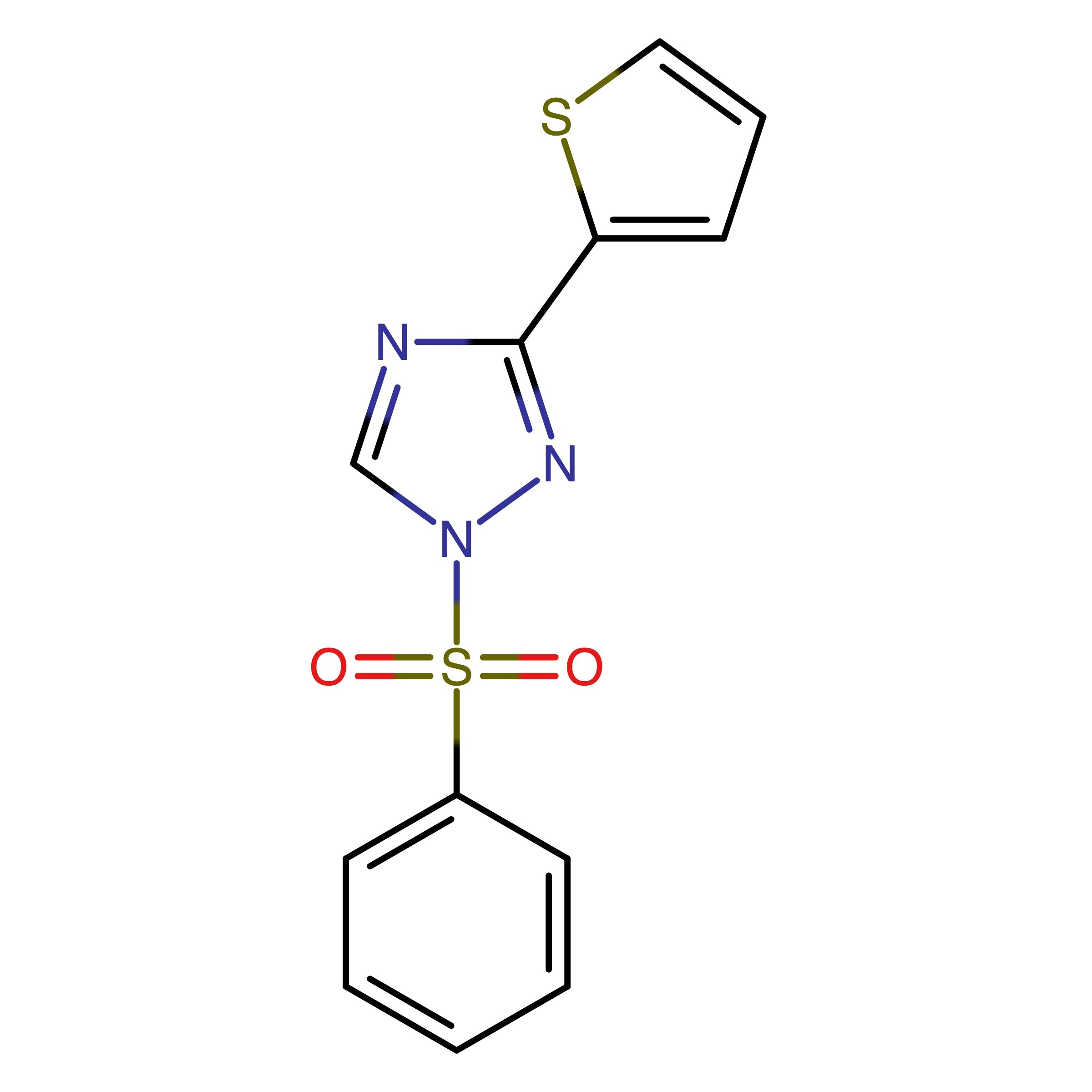 2429965-36-4 | 1-(Phenylsulfonyl)-3-(thiophen-2-yl)-1H-1,2,4-triazole