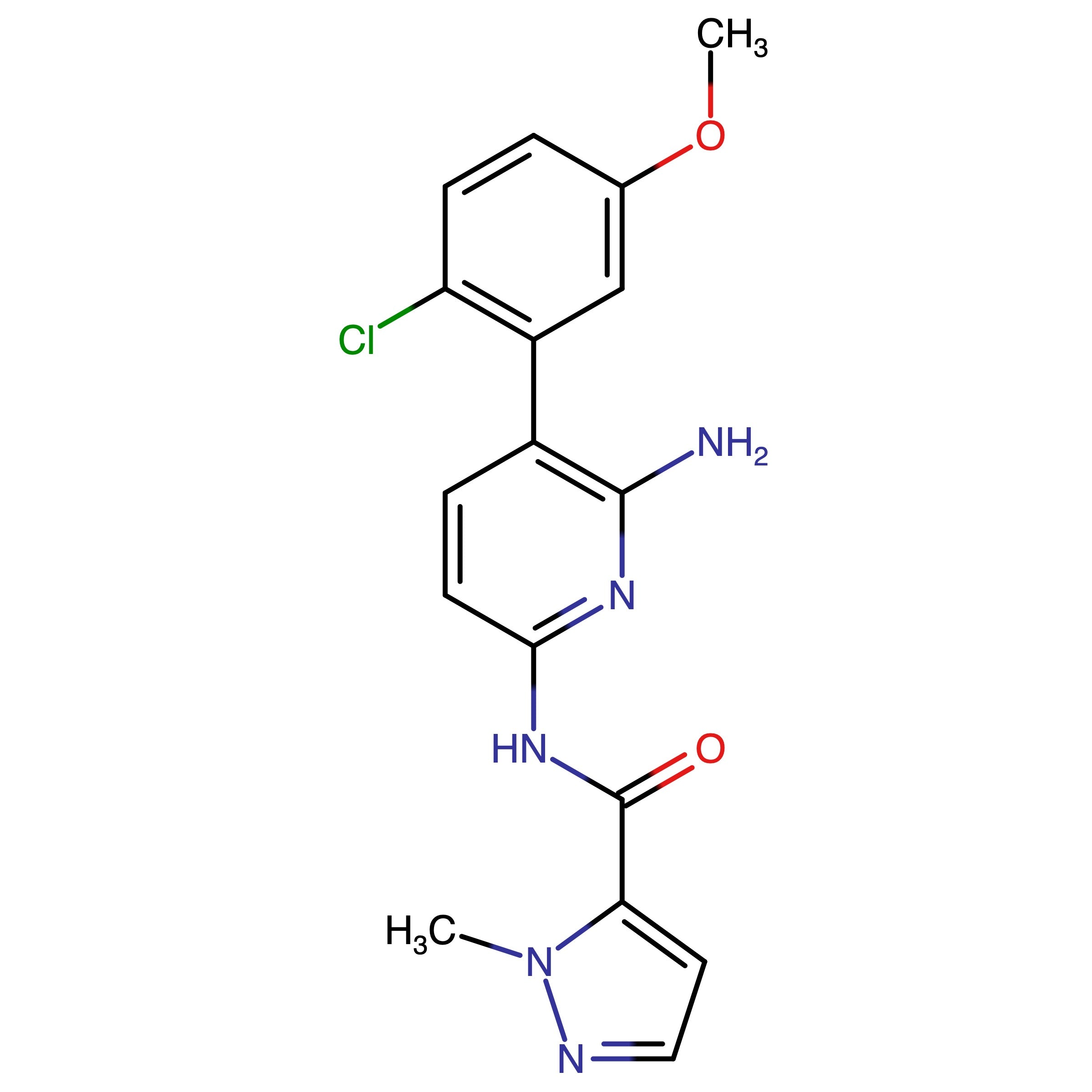CAS 1079400-07-9 | N-(6-Amino-5-(2-chloro-5-methoxyphenyl)pyridin-2-yl)-1-methyl-1H-pyrazole-5-carboxamide | MFCD28411617