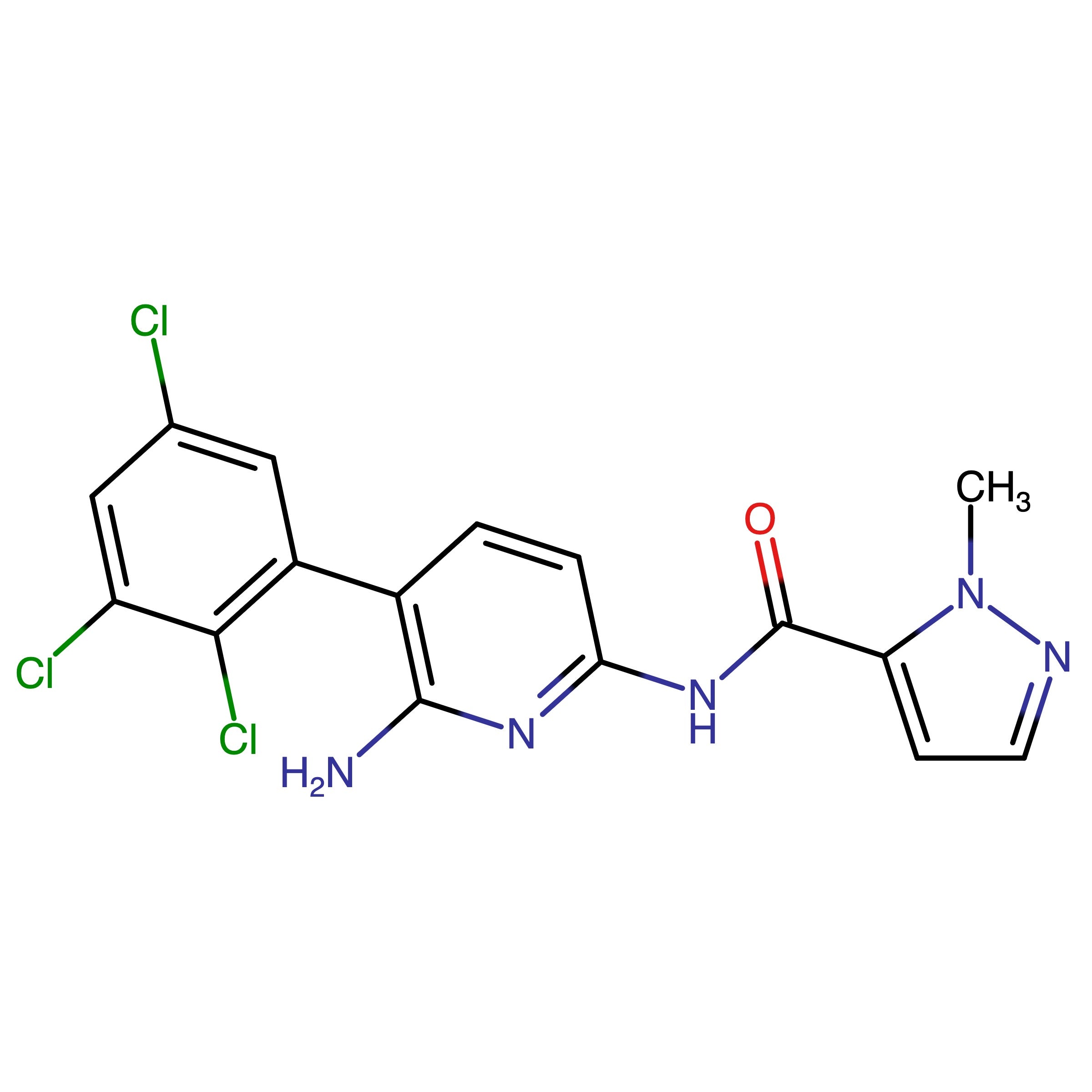 CAS 1079400-05-7 | N-(6-Amino-5-(2,3,5-trichlorophenyl)pyridin-2-yl)-1-methyl-1H-pyrazole-5-carboxamide