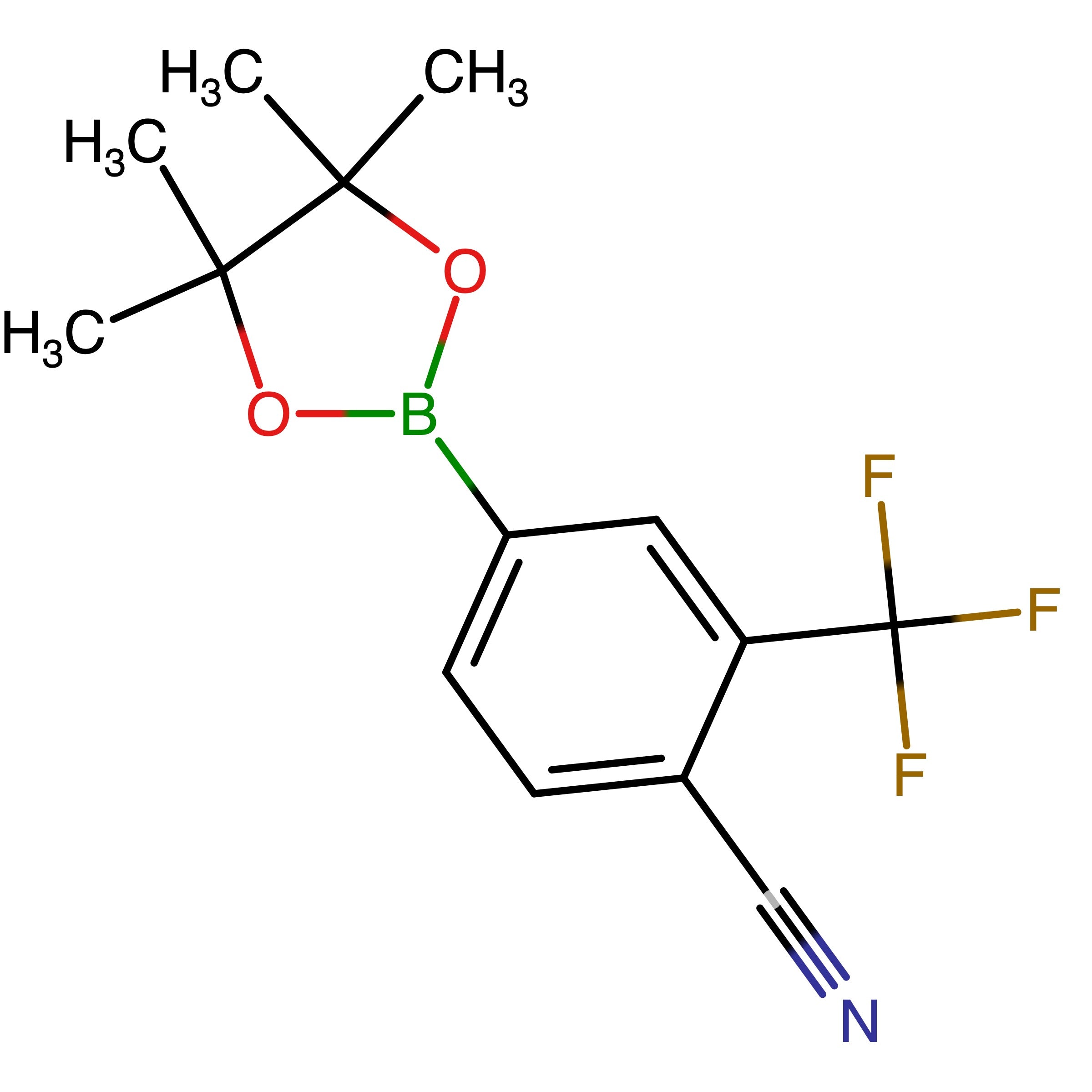 CAS 1220219-16-8 | 4-(4,4,5,5-Tetramethyl-1,3,2-dioxaborolan-2-yl)-2-(trifluoromethyl)benzonitrile | MFCD18383805