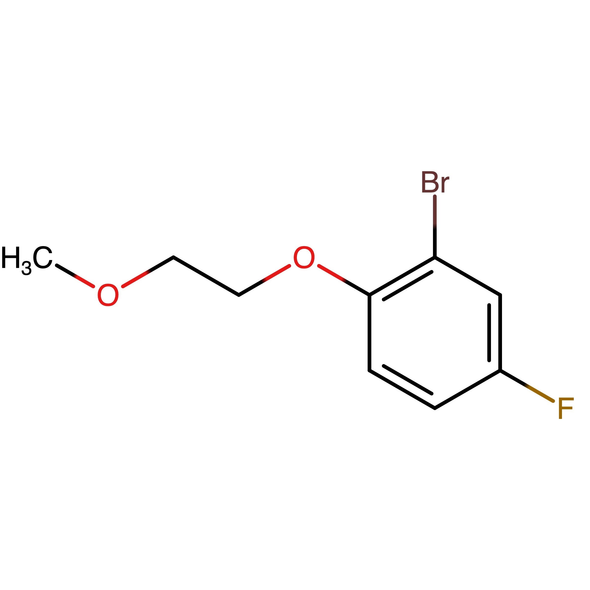 CAS 1016783-82-6 | 2-Bromo-4-fluoro-1-(2-methoxyethoxy)benzene | MFCD09934358