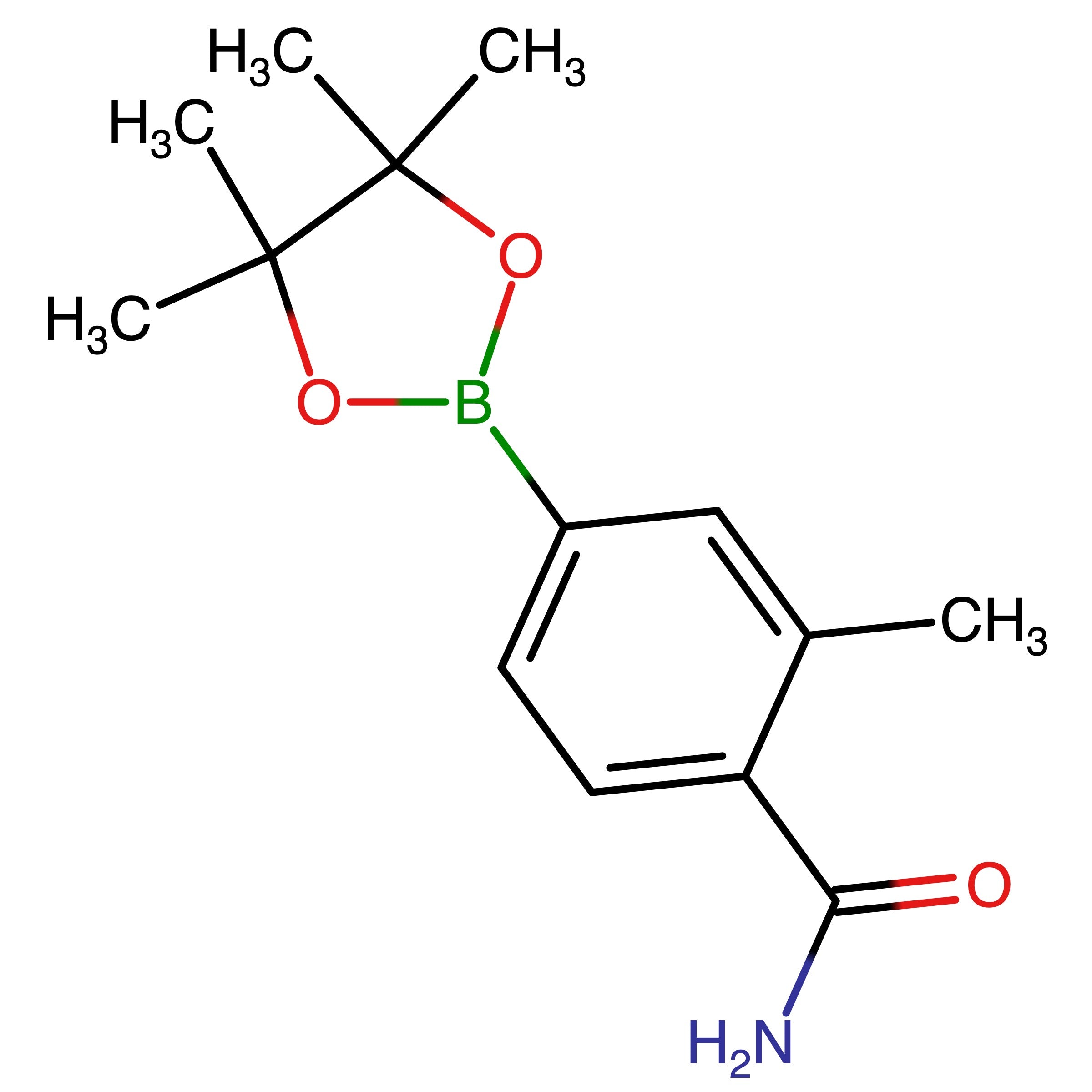 CAS 1246765-29-6 | 2-Methyl-4-(4,4,5,5-tetramethyl-1,3,2-dioxaborolan-2-yl)benzamide | MFCD18383506