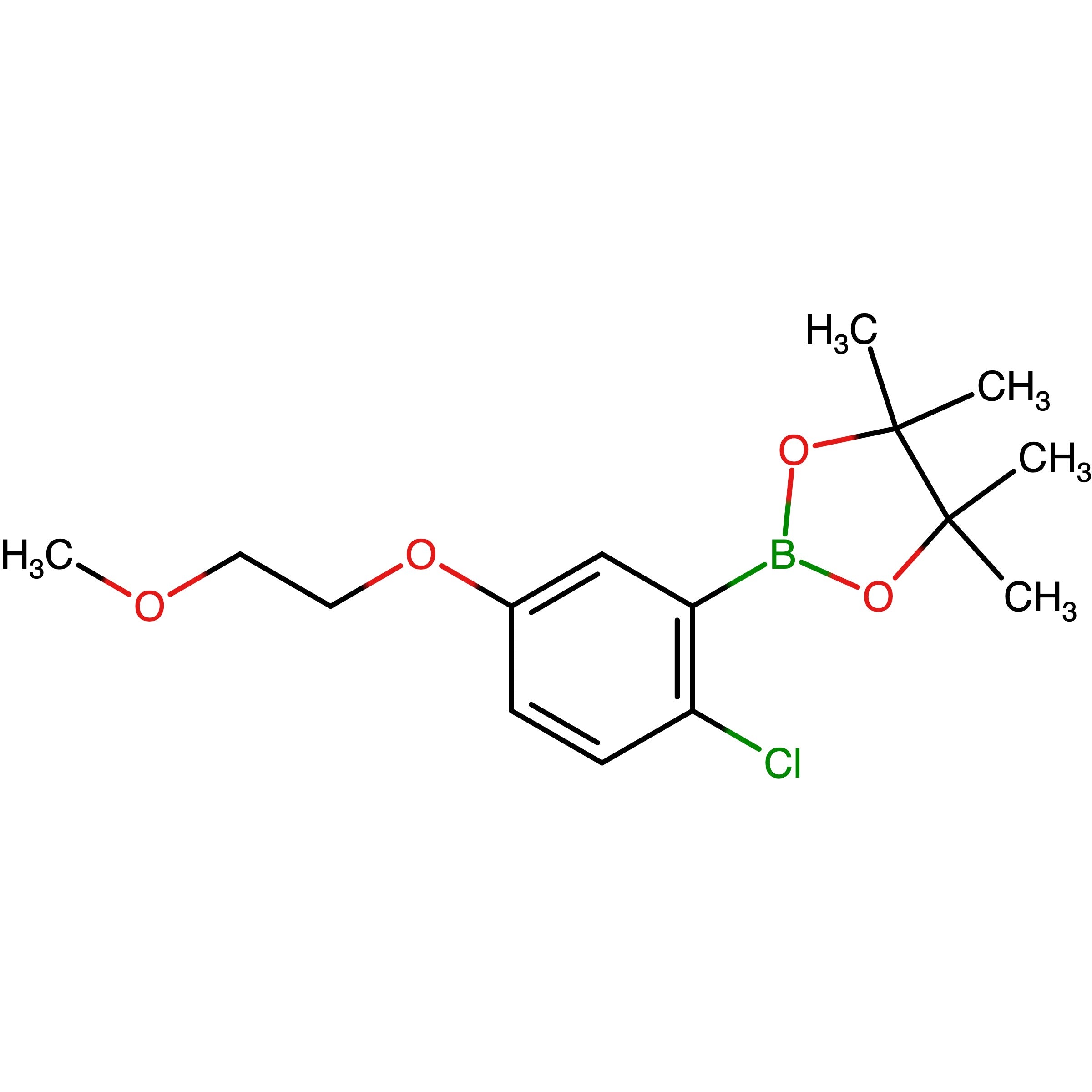 CAS 1079402-29-1 | 2-(2-Chloro-5-(2-methoxyethoxy)phenyl)-4,4,5,5-tetramethyl-1,3,2-dioxaborolane | MFCD22493825