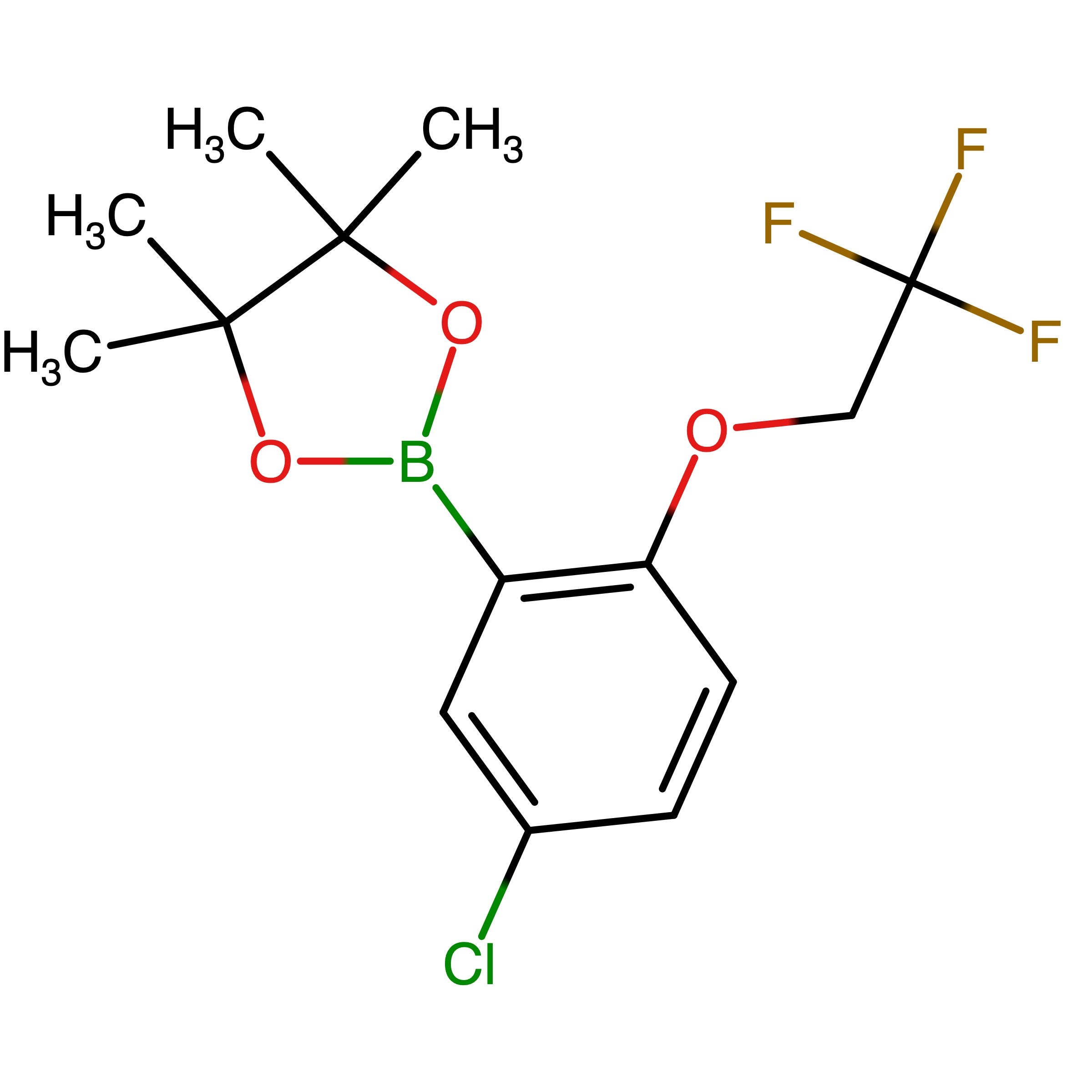 CAS 1079402-38-2 | 2-(5-Chloro-2-(2,2,2-trifluoroethoxy)phenyl)-4,4,5,5-tetramethyl-1,3,2-dioxaborolane | MFCD22494244
