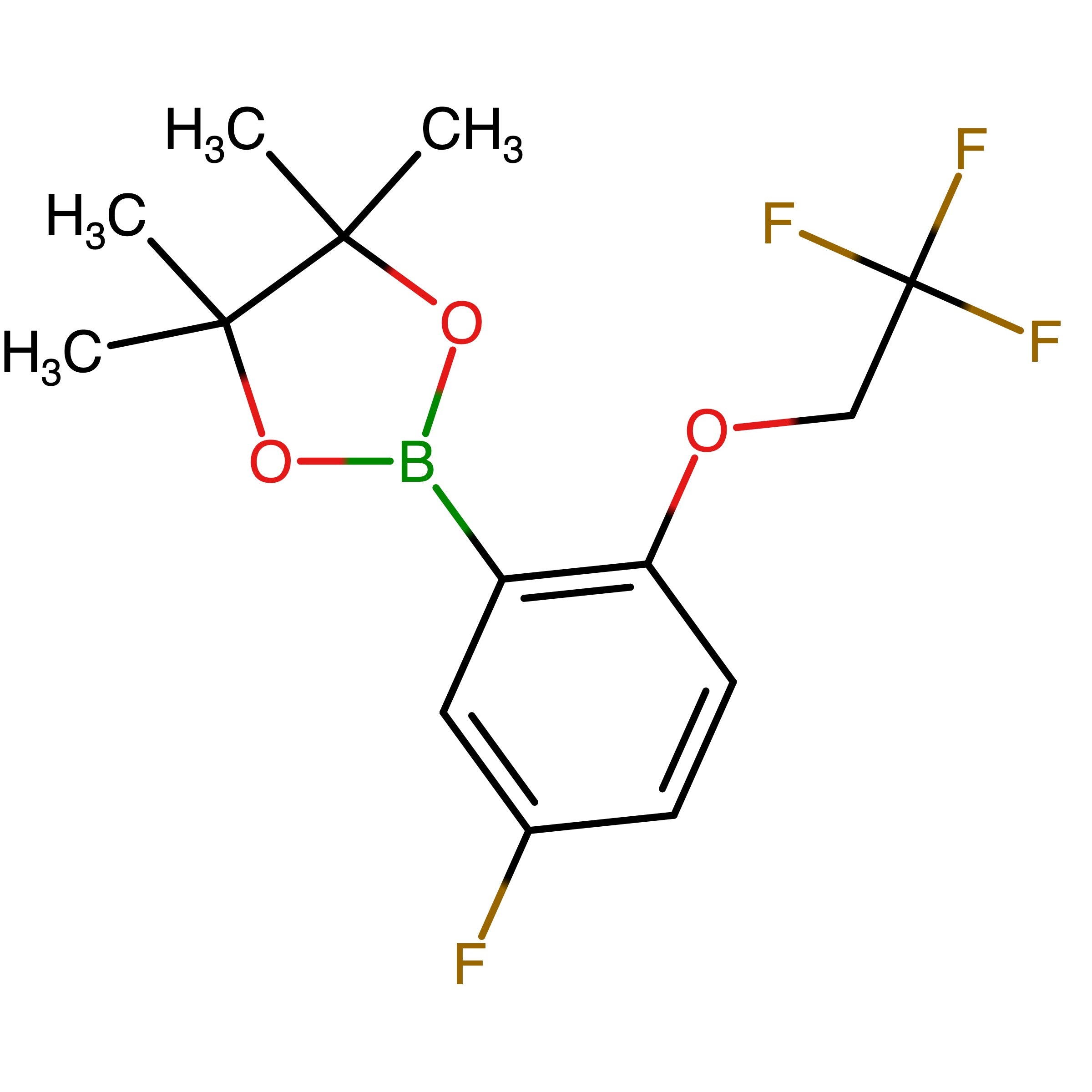CAS 1079402-39-3 | 2-(5-Fluoro-2-(2,2,2-trifluoroethoxy)phenyl)-4,4,5,5-tetramethyl-1,3,2-dioxaborolane | MFCD22494245