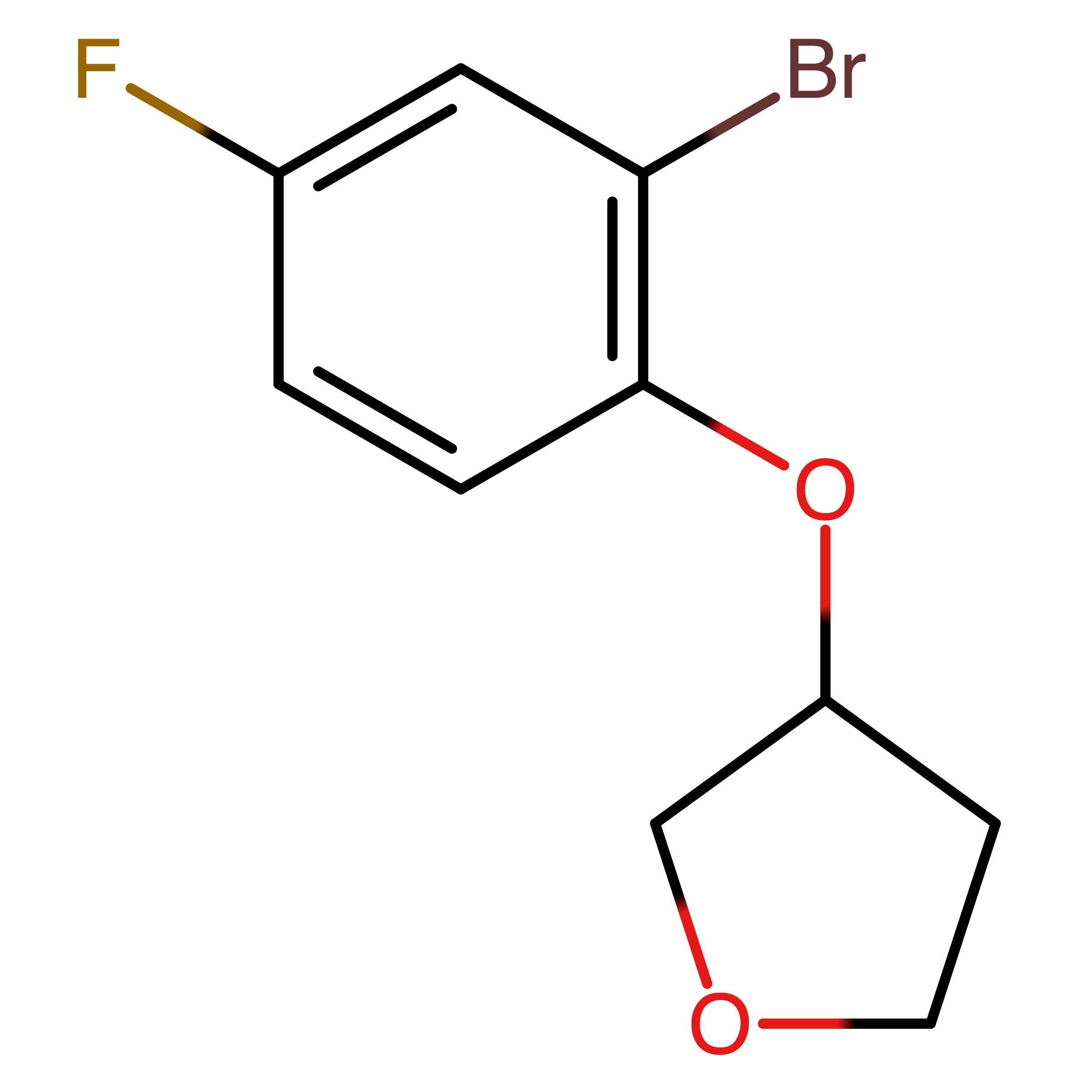 CAS 1079402-40-6 | 3-(2-Bromo-4-fluorophenoxy)tetrahydrofuran | MFCD18365735