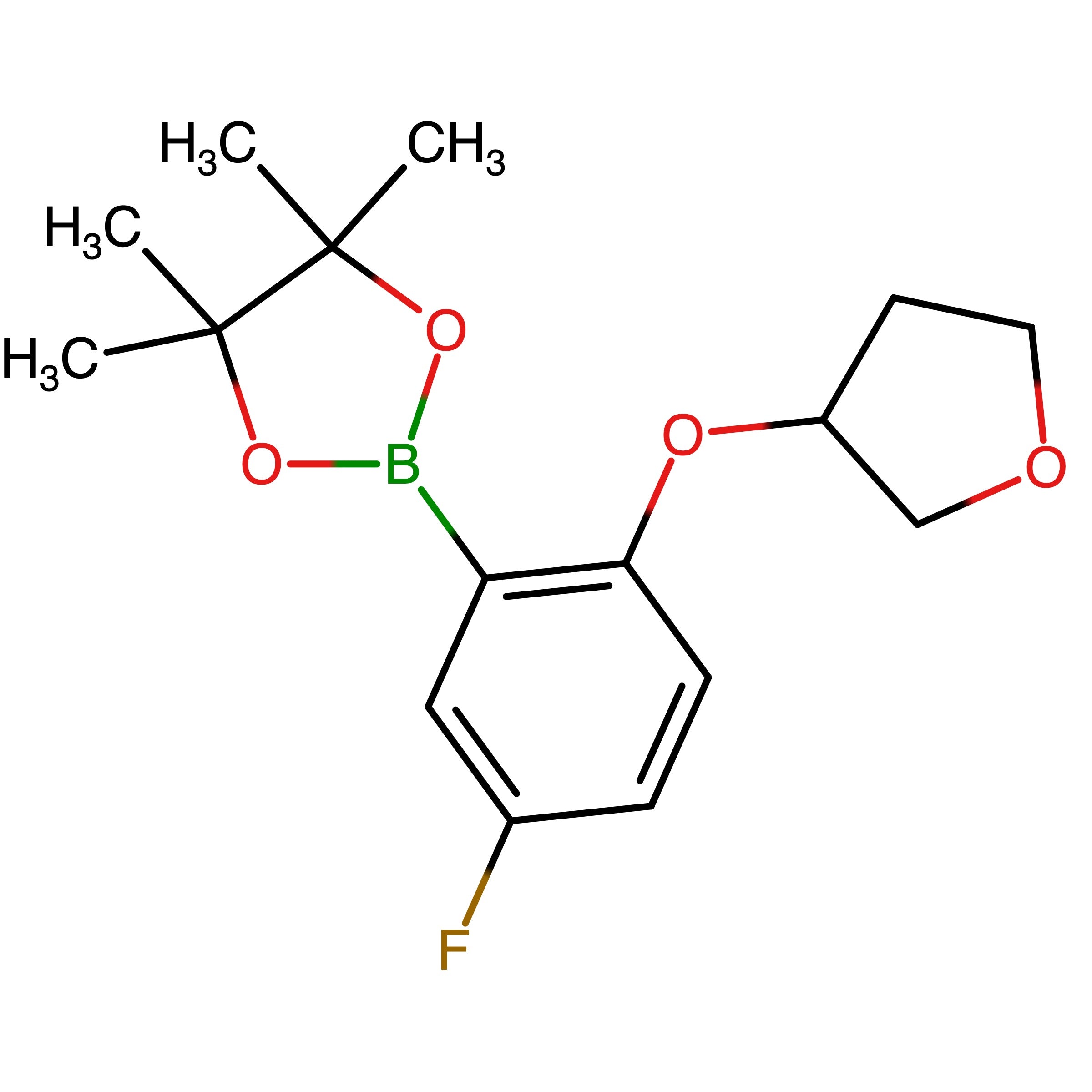 CAS 1079402-41-7 | 2-(5-Fuoro-2-((tetrahydrofuran-3-yl)oxy)phenyl)-4,4,5,5-tetramethyl-1,3,2-dioxaborolane