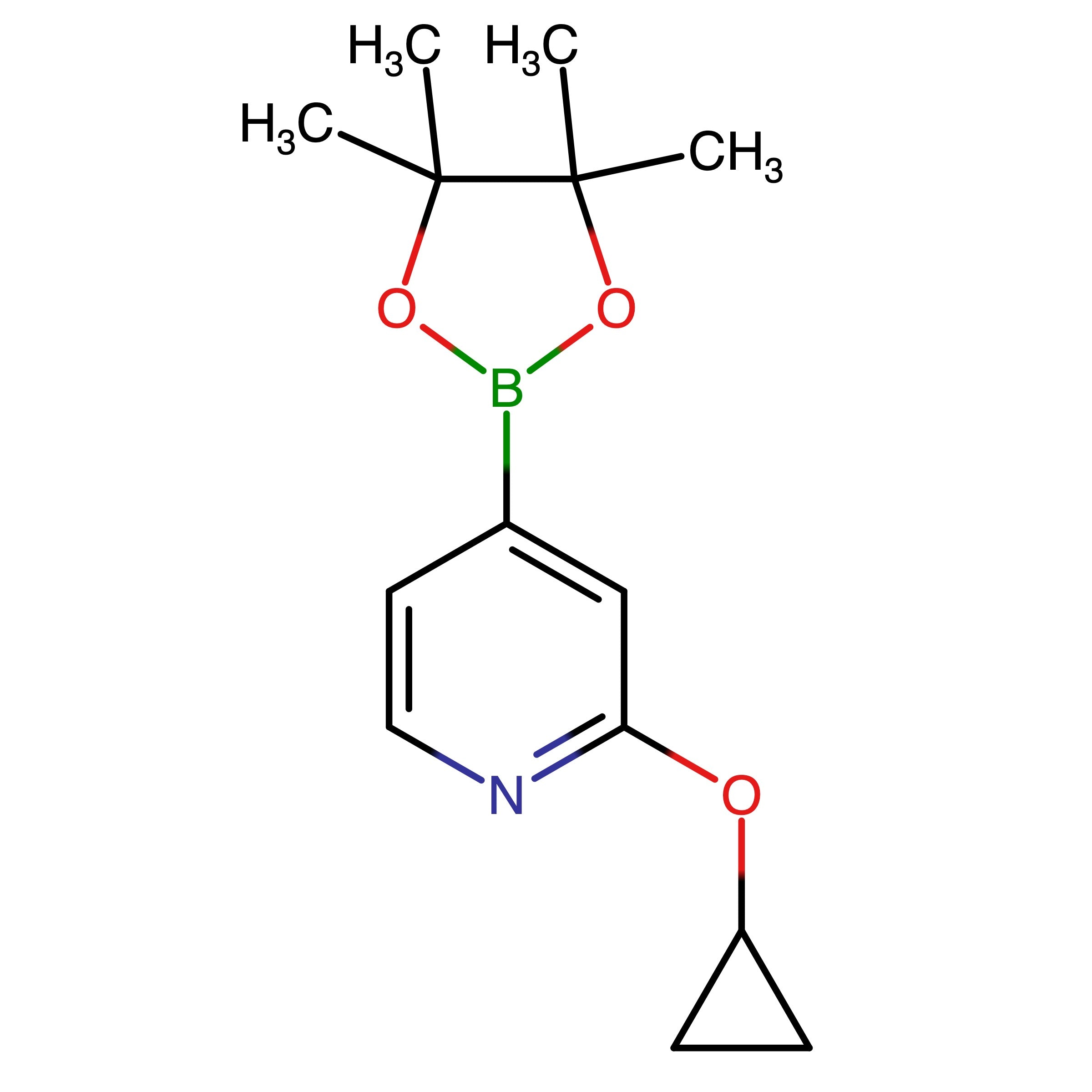 CAS 1346707-95-6 | 2-(Cyclopropoxy)pyridine-4-boronic acid pinacol ester | MFCD13182227