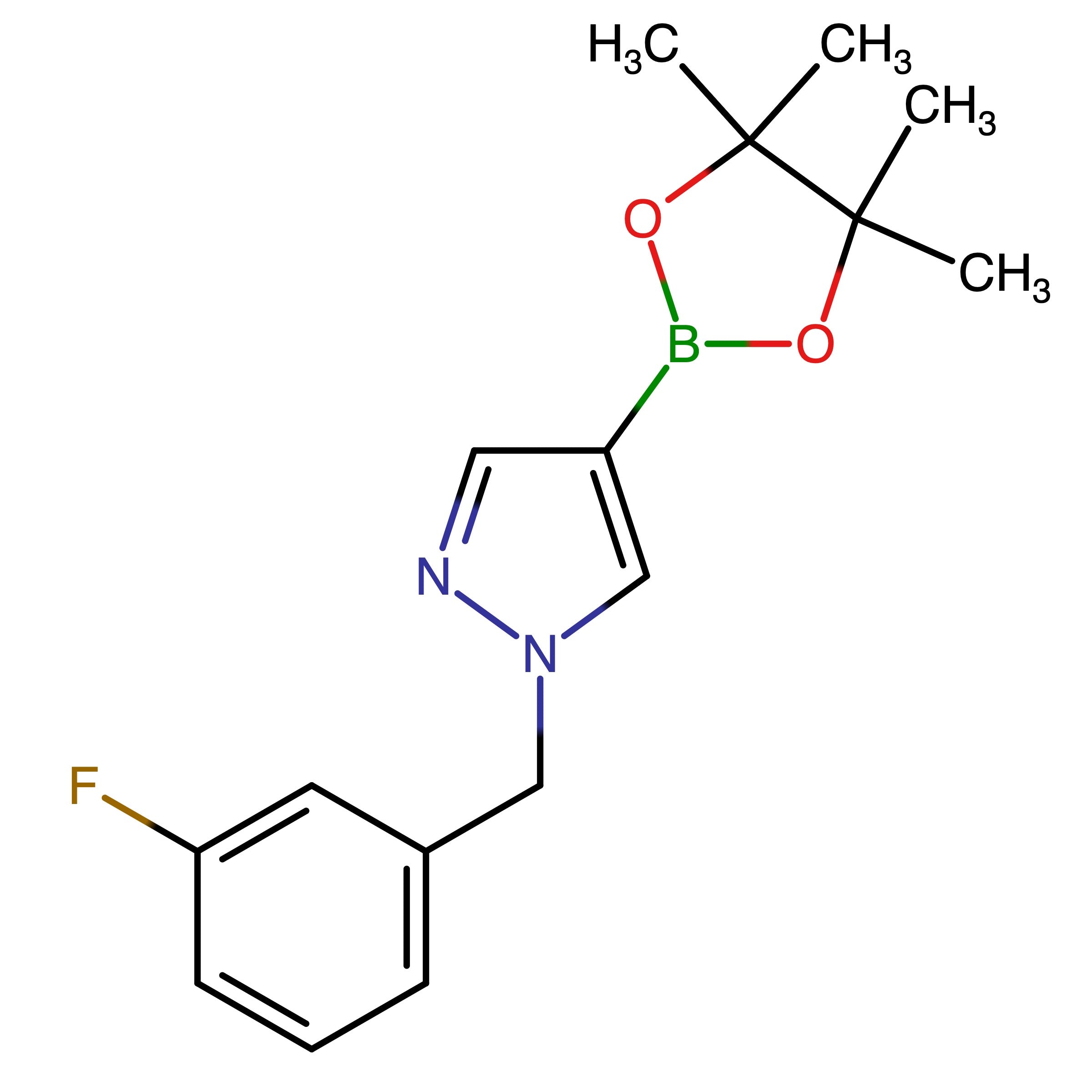 CAS 864771-96-0 | 1-[(3-Fluorophenyl)methyl]-4-(4,4,5,5-tetramethyl-1,3,2-dioxaborolan-2-yl)-1H-pyrazole | MFCD18383287