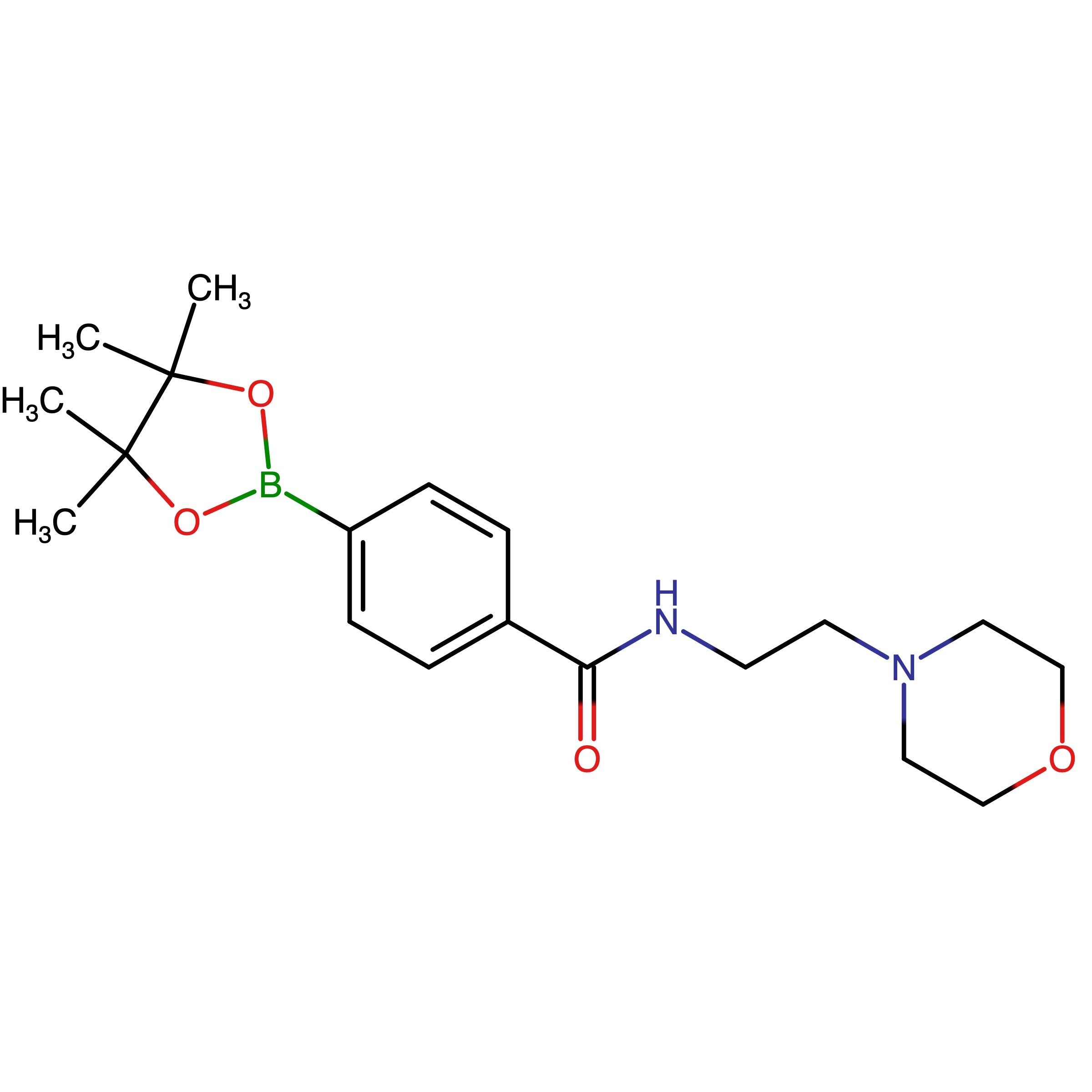 CAS 787591-39-3 | N-(2-Morpholinoethyl)-4-(4,4,5,5-tetramethyl-1,3,2-dioxaborolan-2-yl)benzamide | MFCD20527099