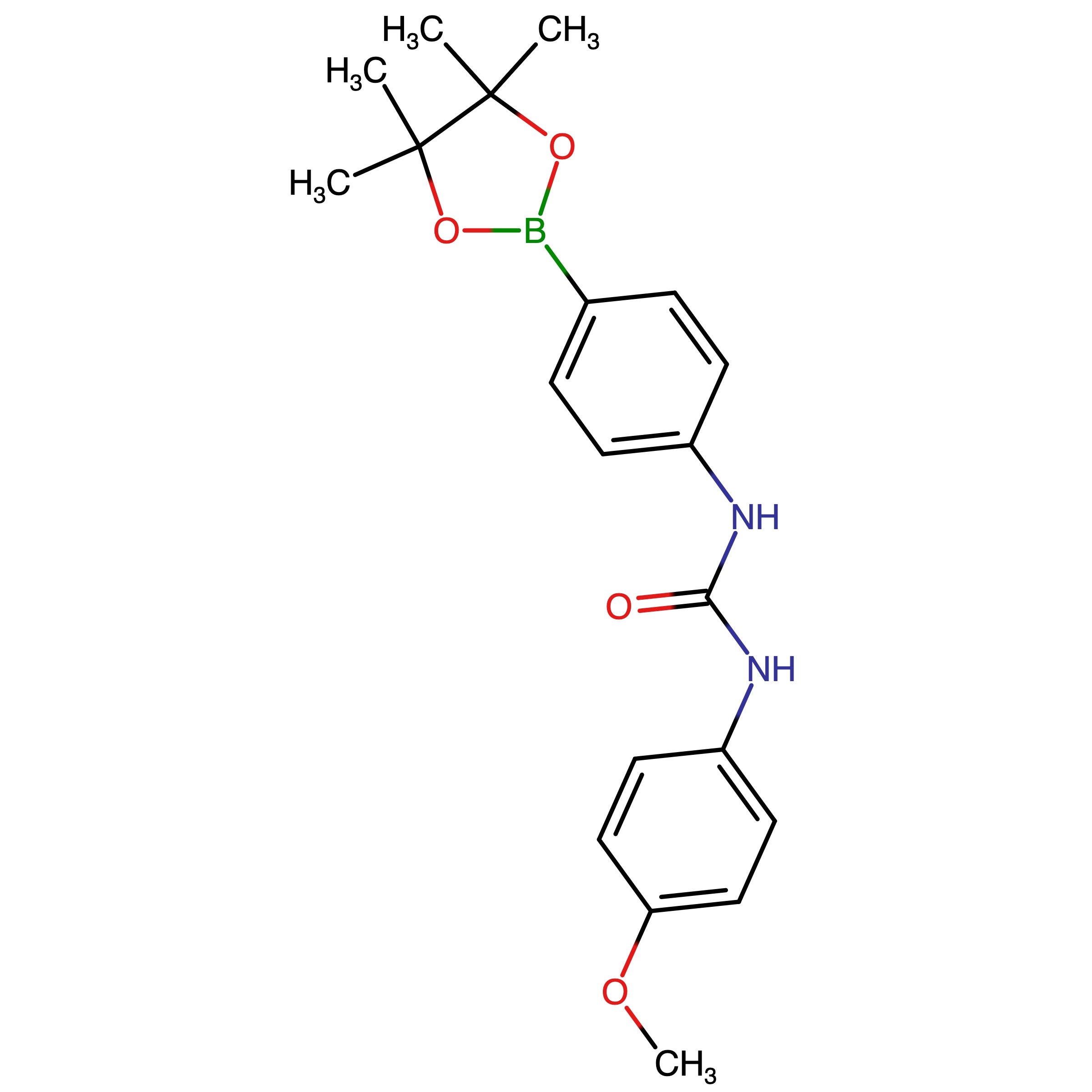 CAS 874298-01-8 | 1-(4-Methoxyphenyl)-3-(4-(4,4,5,5-tetramethyl-1,3,2-dioxaborolan-2-yl)phenyl)urea | MFCD31561361