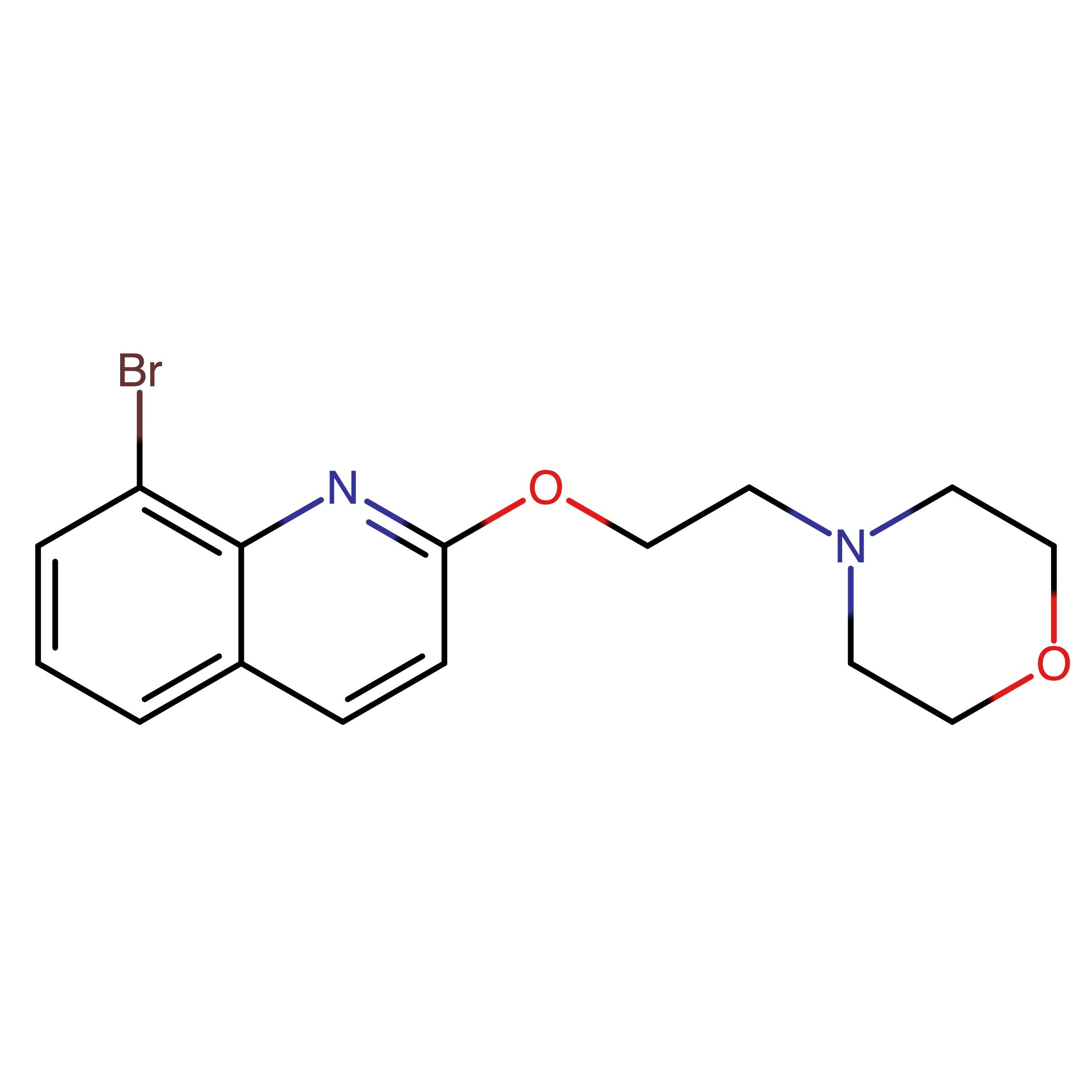 CAS 2598264-98-1 | 4-(2-((8-Bromoquinolin-2-yl)oxy)ethyl)morpholine