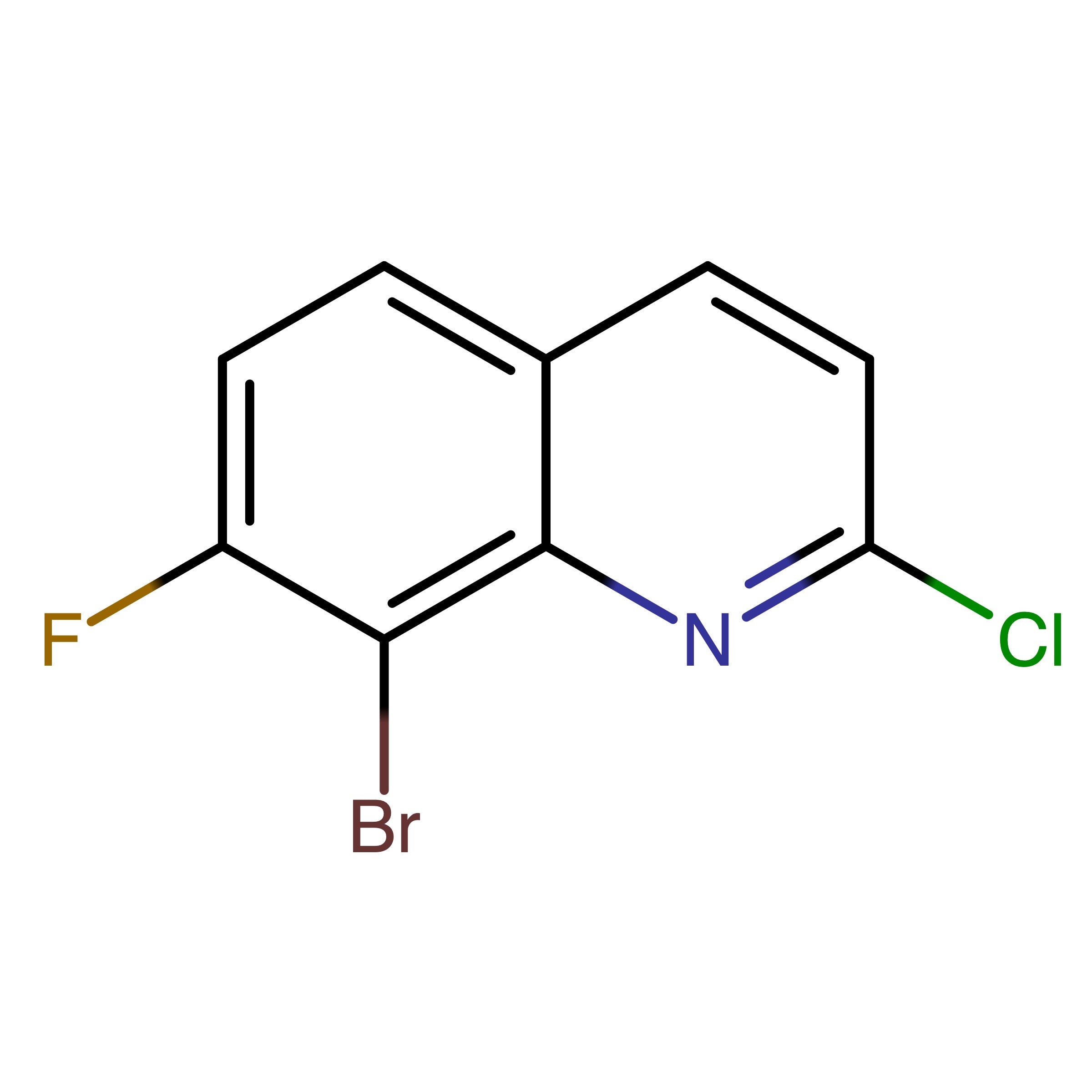 CAS 1152781-66-2 | 8-Bromo-2-chloro-7-fluoroquinoline | MFCD21603645
