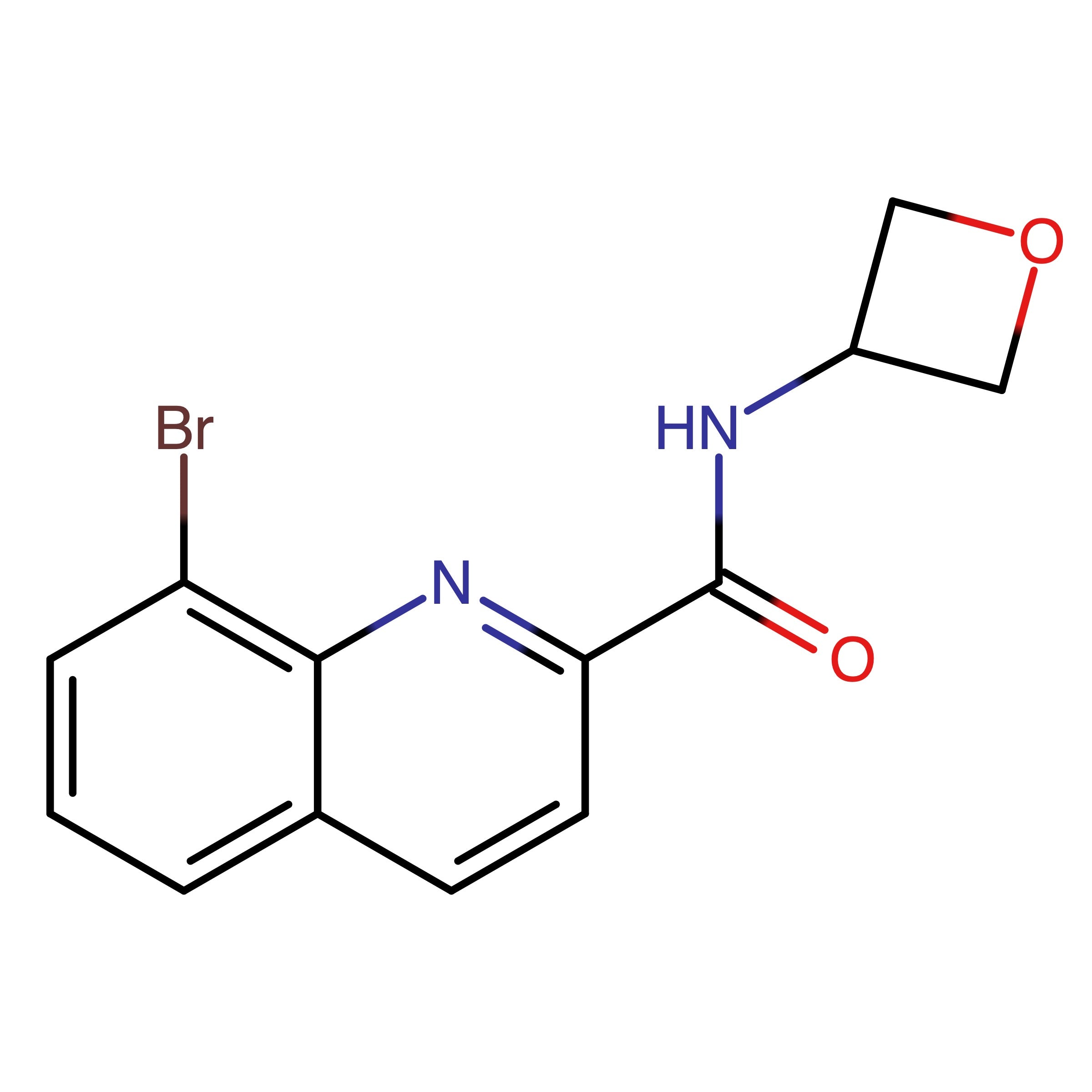 CAS 2598265-09-7 | 8-Bromo-N-(oxetan-3-yl)quinoline-2-carboxamide