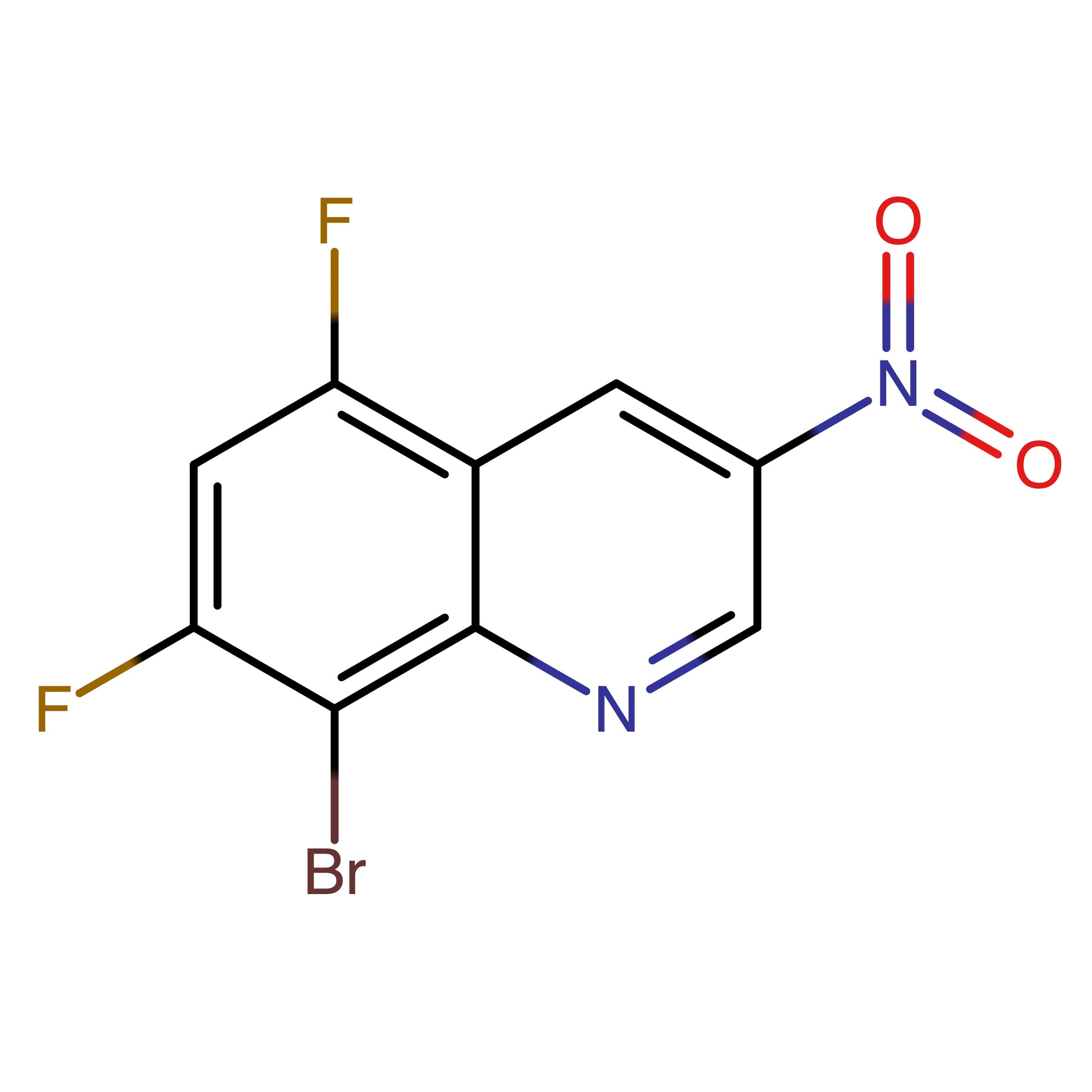 CAS 2598265-21-3 | 8-Bromo-5,7-difluoro-3-nitroquinoline