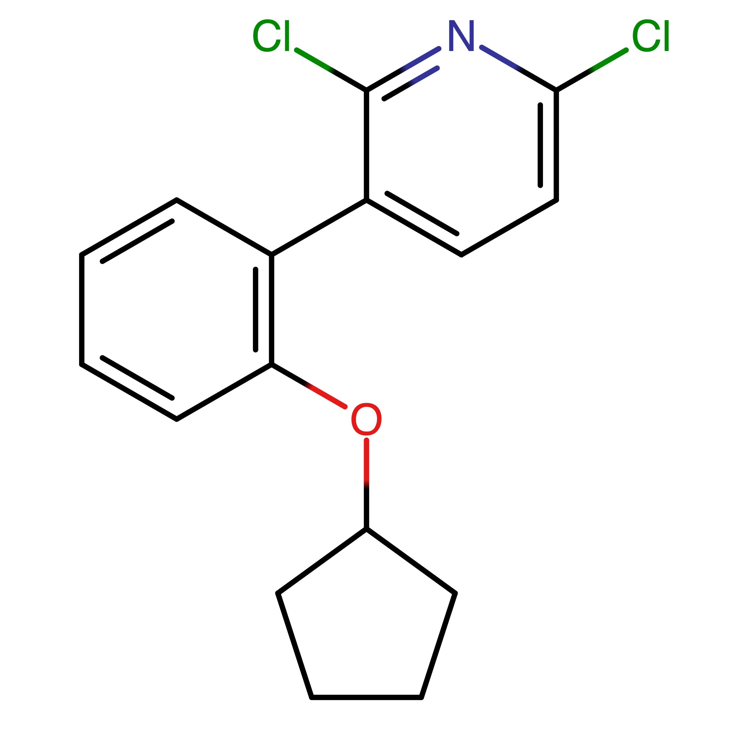 CAS 2369616-67-9 | 2,6-Dichloro-3-(2-(cyclopentyloxy)phenyl)pyridine