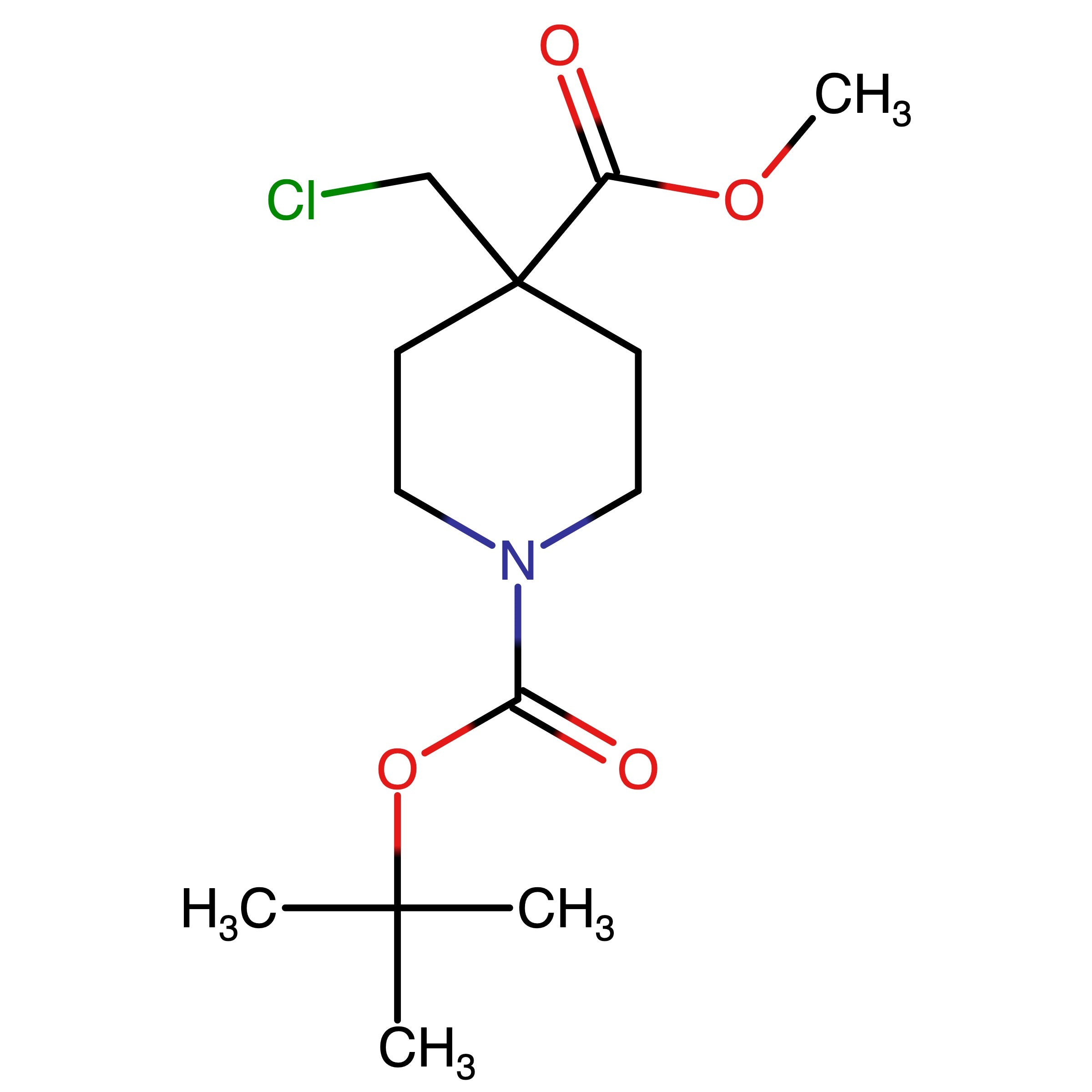 CAS 1314319-01-1 | 1-(tert-Butyl) 4-methyl 4-(chloromethyl)piperidine-1,4-dicarboxylate | MFCD24471398
