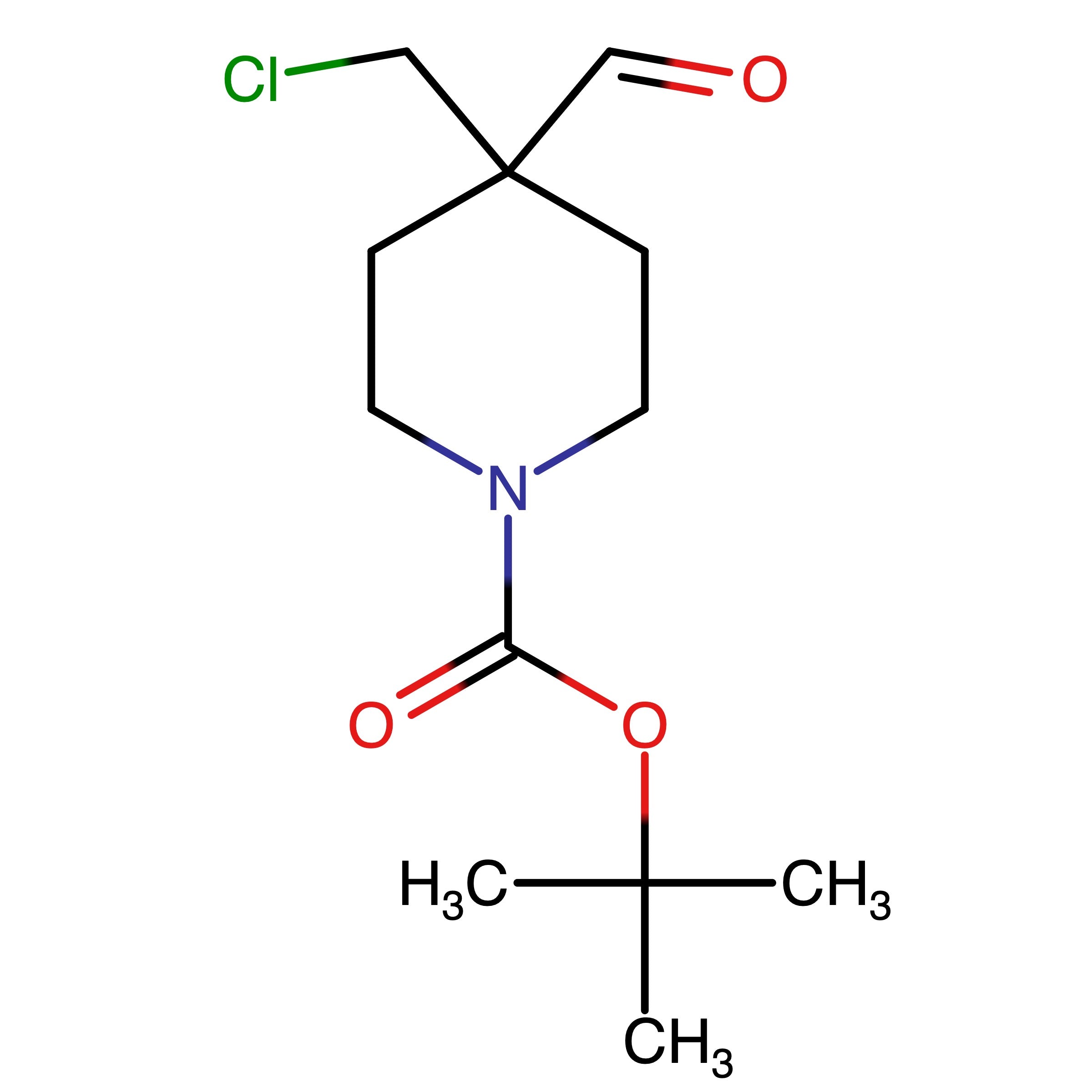 CAS 1312131-48-8 | tert-Butyl 4-(chloromethyl)-4-formylpiperidine-1-carboxylate | MFCD24471397