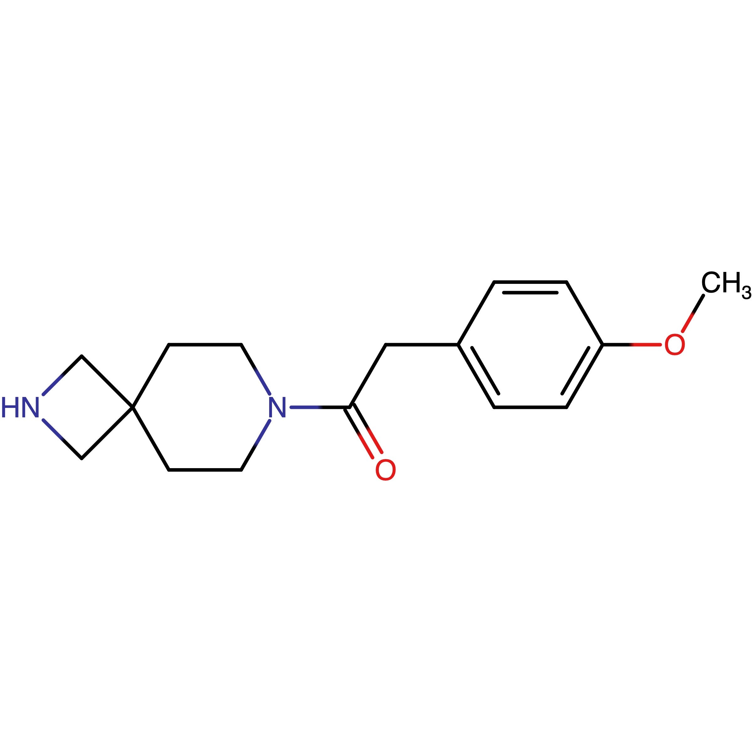 CAS 1206969-60-9 | 2-(4-Methoxyphenyl)-1-(2,7-diazaspiro[3.5]nonan-7-yl)ethan-1-one | MFCD14585436