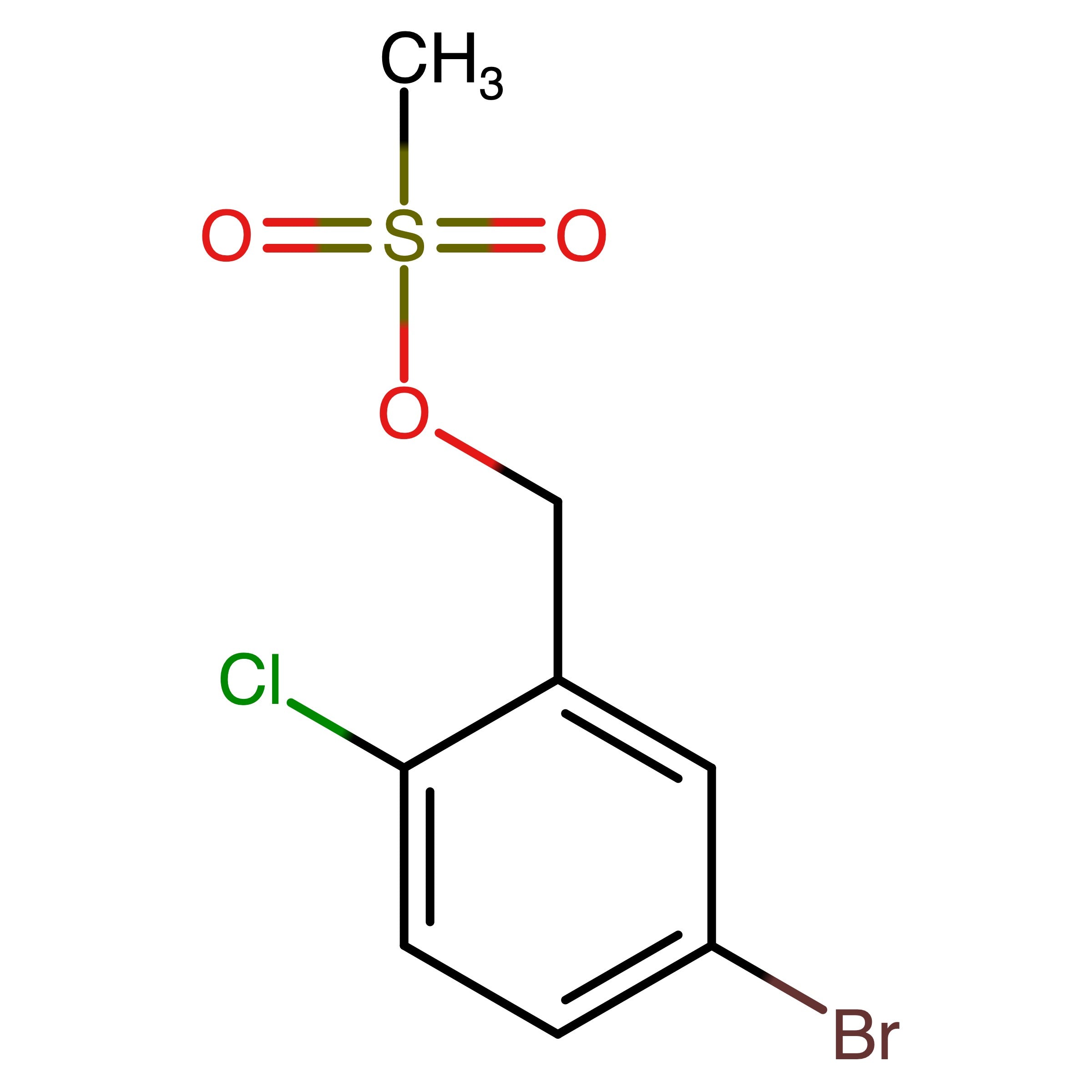 CAS 1026202-39-0 | 5-Bromo-2-chlorobenzyl methanesulfonate | MFCD27940962
