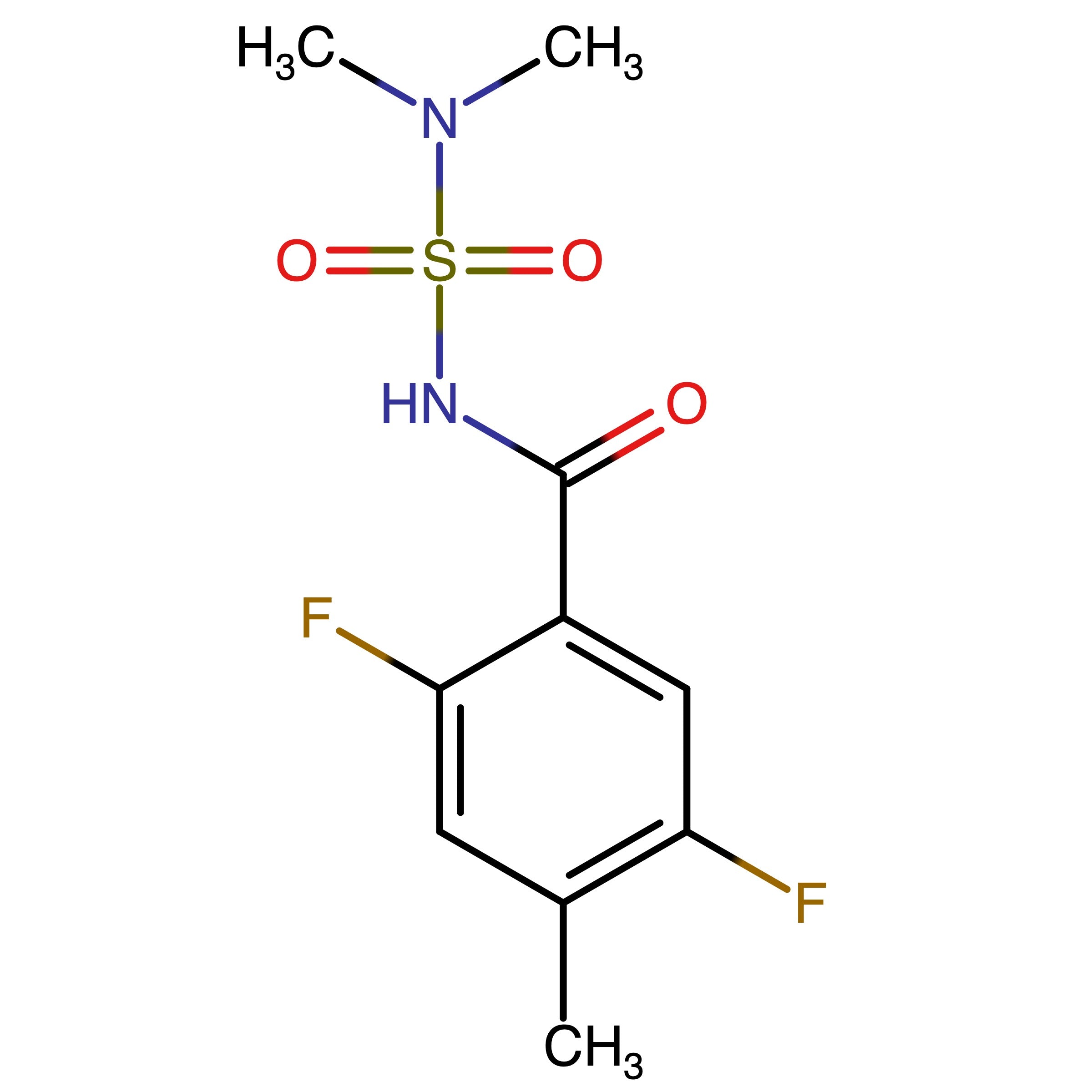 CAS 1443432-56-1 | N-(N,N-Dimethylsulfamoyl)-2,5-difluoro-4-methylbenzamide | MFCD31811271