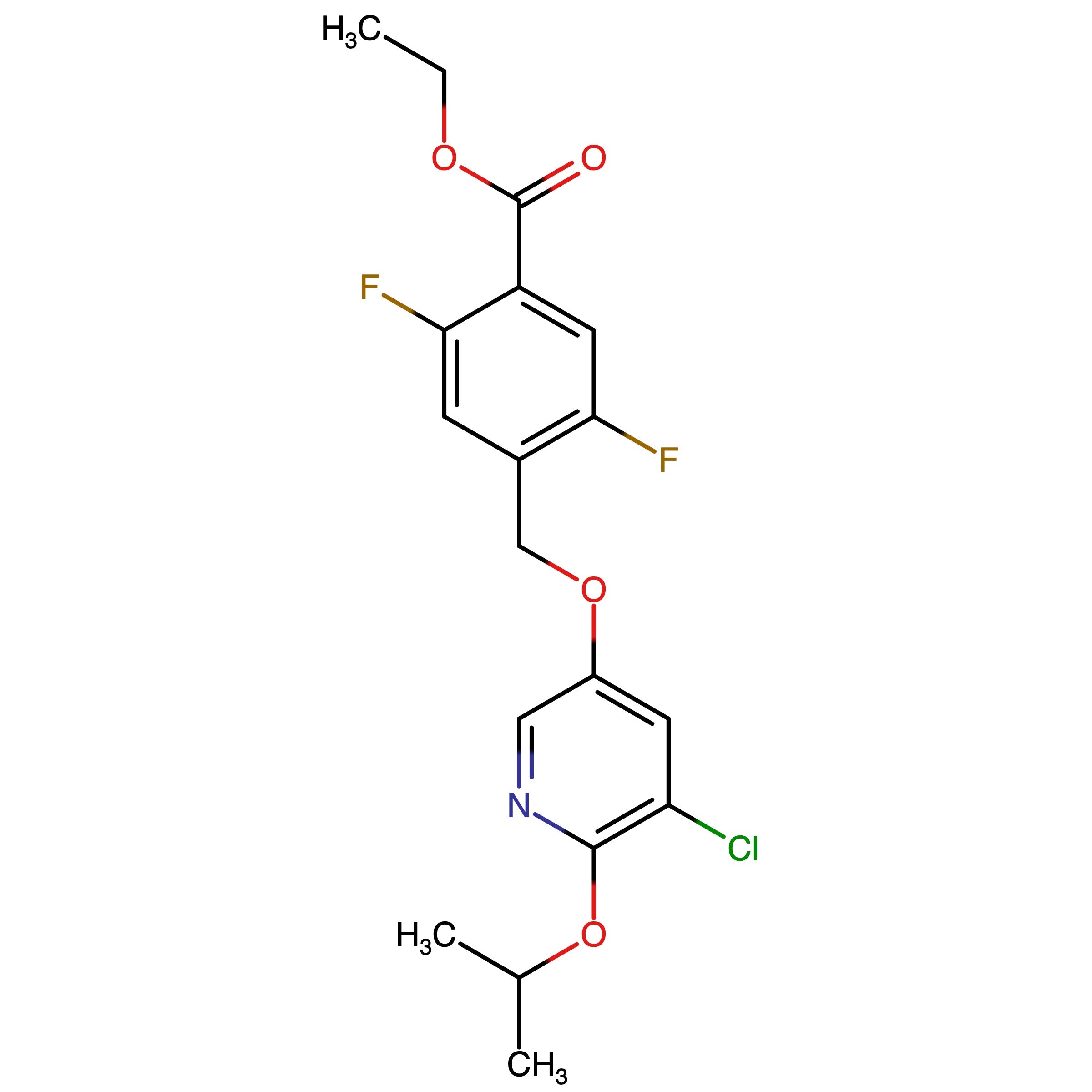 CAS 1443432-66-3 | Ethyl 4-(((5-chloro-6-propan-2-yloxypyridin-3-yl)oxy)methyl)-2,5-difluorobenzoate