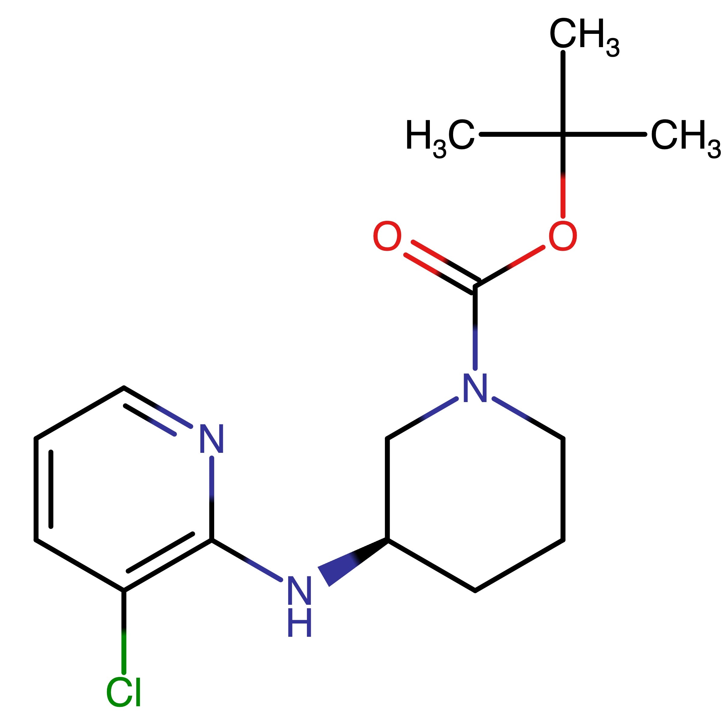 CAS 1632251-01-4 | tert-Butyl (R)-3-((3-chloropyridin-2-yl)amino)piperidine-1-carboxylate