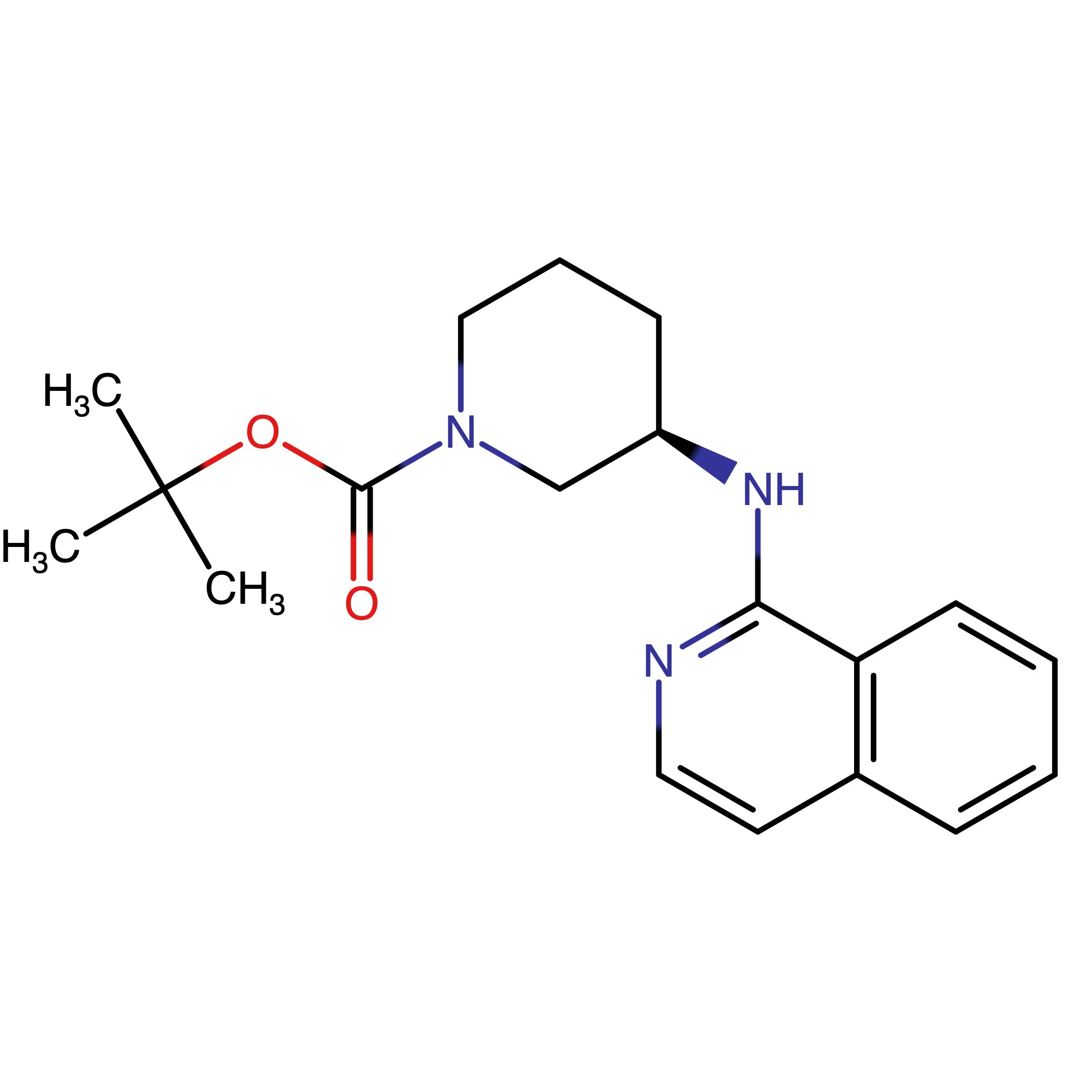 CAS 1632251-03-6 | tert-Butyl (R)-3-(isoquinolin-1-ylamino)piperidine-1-carboxylate