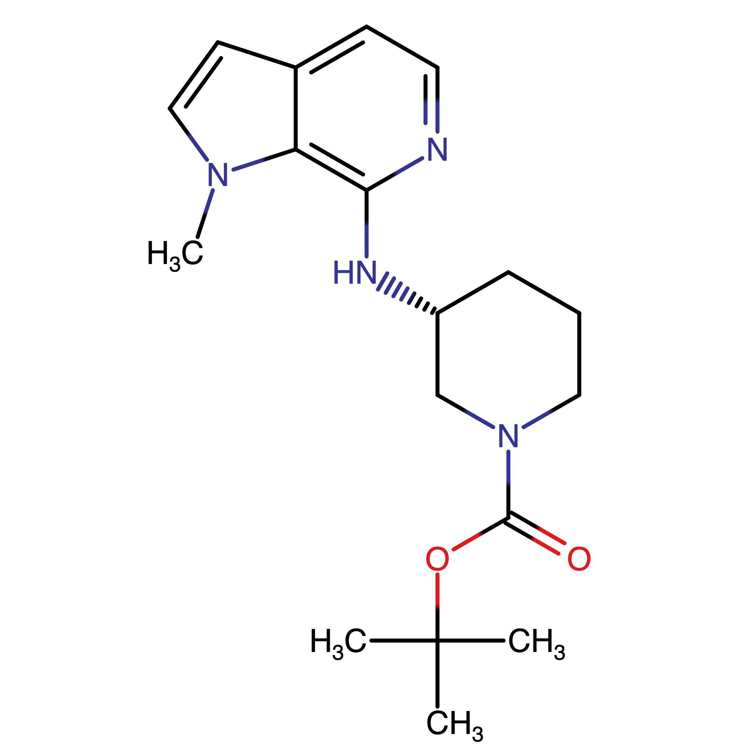 CAS 1632251-04-7 | tert-Butyl (R)-3-((1-methyl-1H-pyrrolo[2,3-c]pyridin-7-yl)amino)piperidine-1-carboxylate