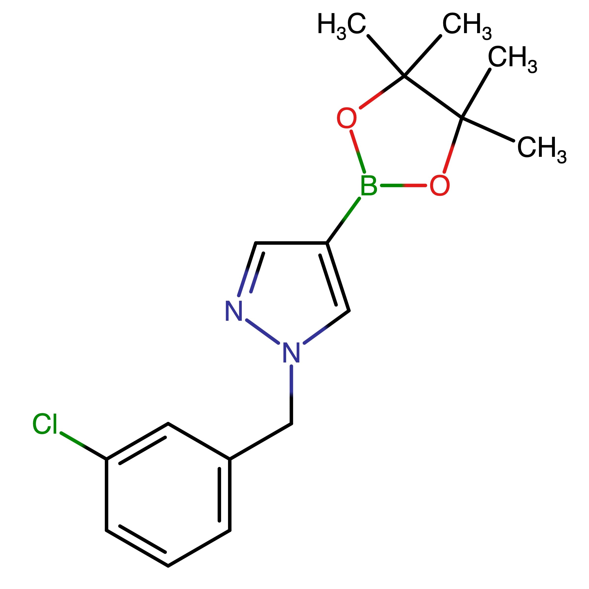 CAS 1415825-07-8 | 1-[(3-Chlorophenyl)methyl]-4-(4,4,5,5-tetramethyl-1,3,2-dioxaborolan-2-yl)-1H-pyrazole | MFCD21337492