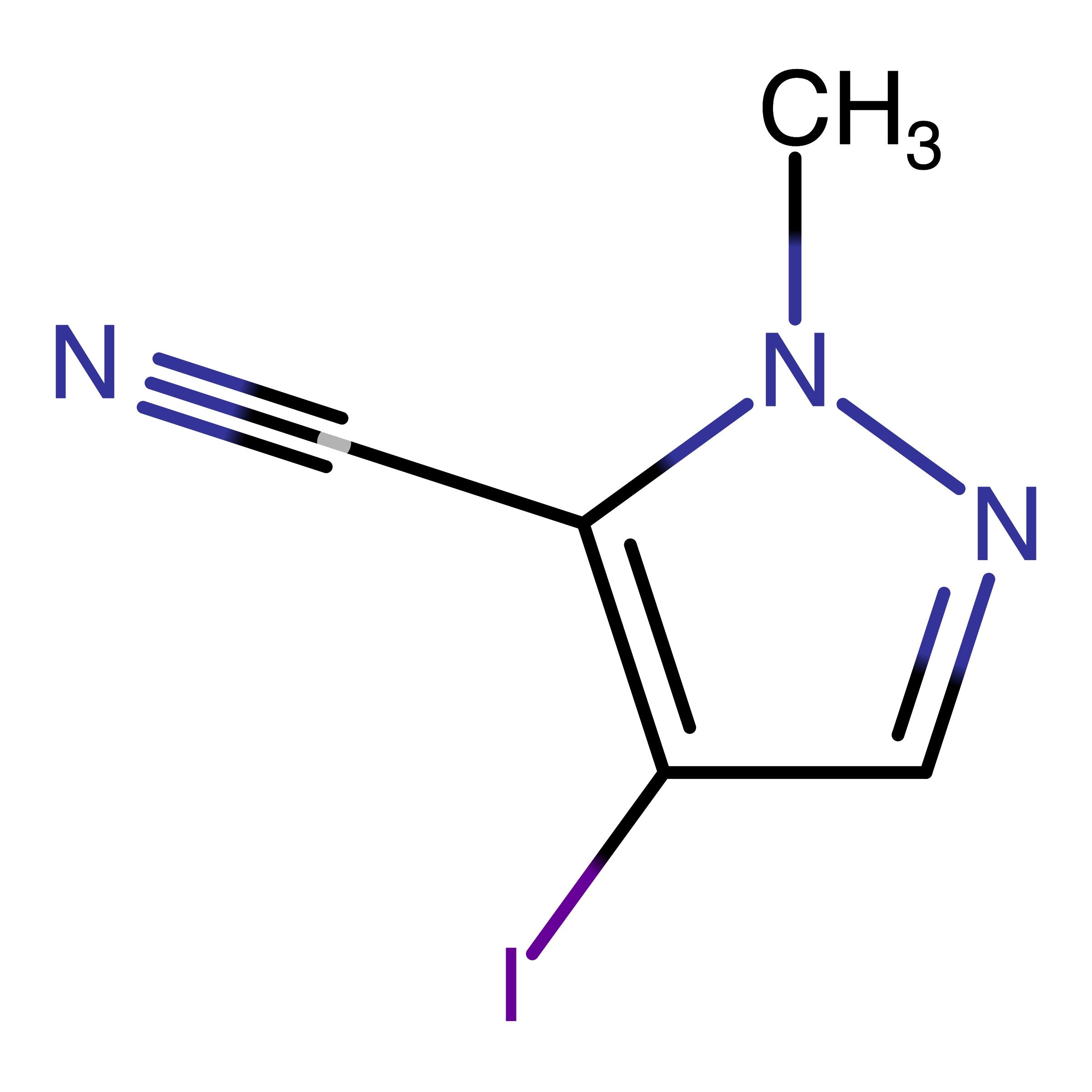 CAS 1354705-14-8 | 4-Iodo-1-methyl-1H-pyrazole-5-carbonitrile | MFCD24539521