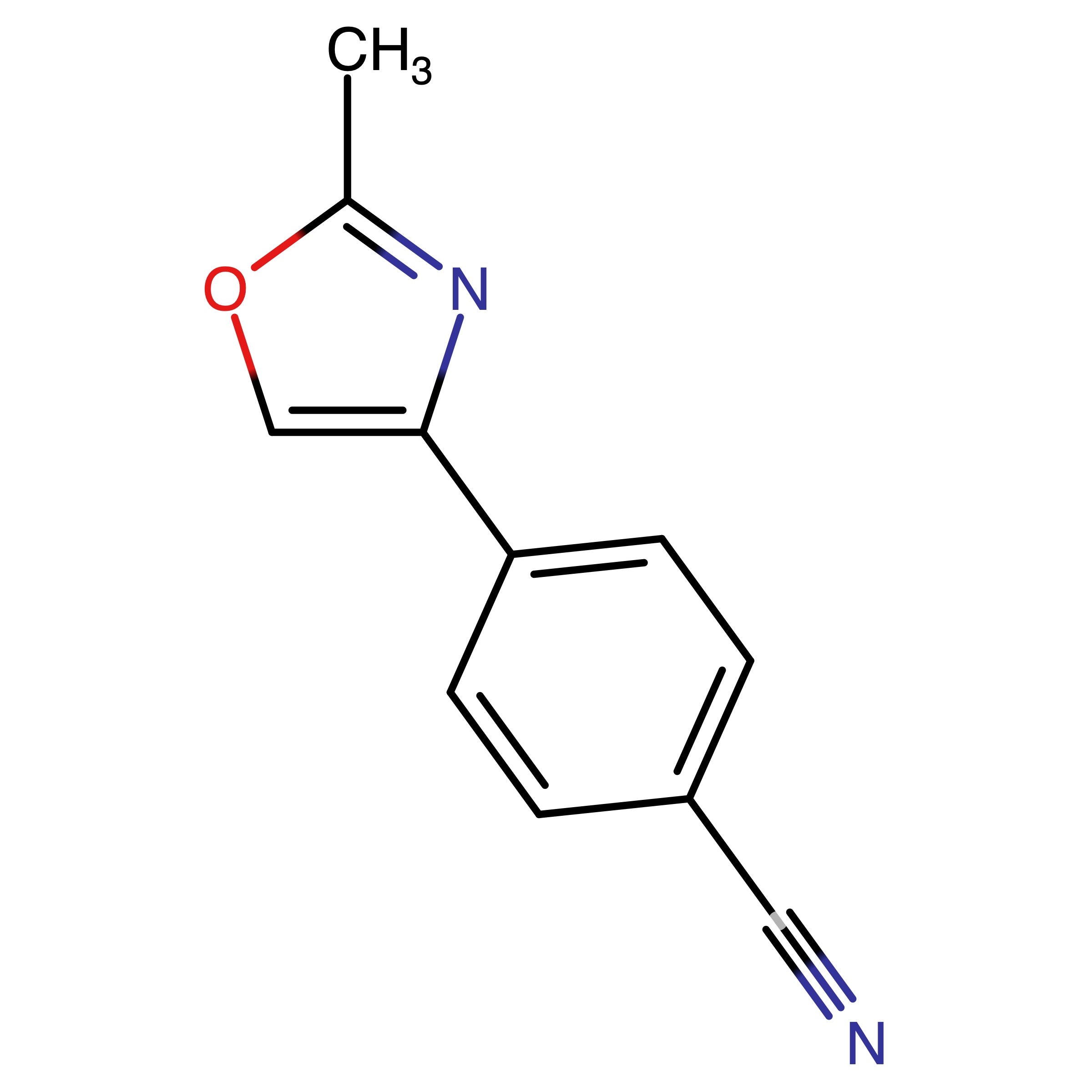 CAS 873009-65-5 | 4-(2-Methyloxazol-4-yl)benzonitrile | MFCD30470852