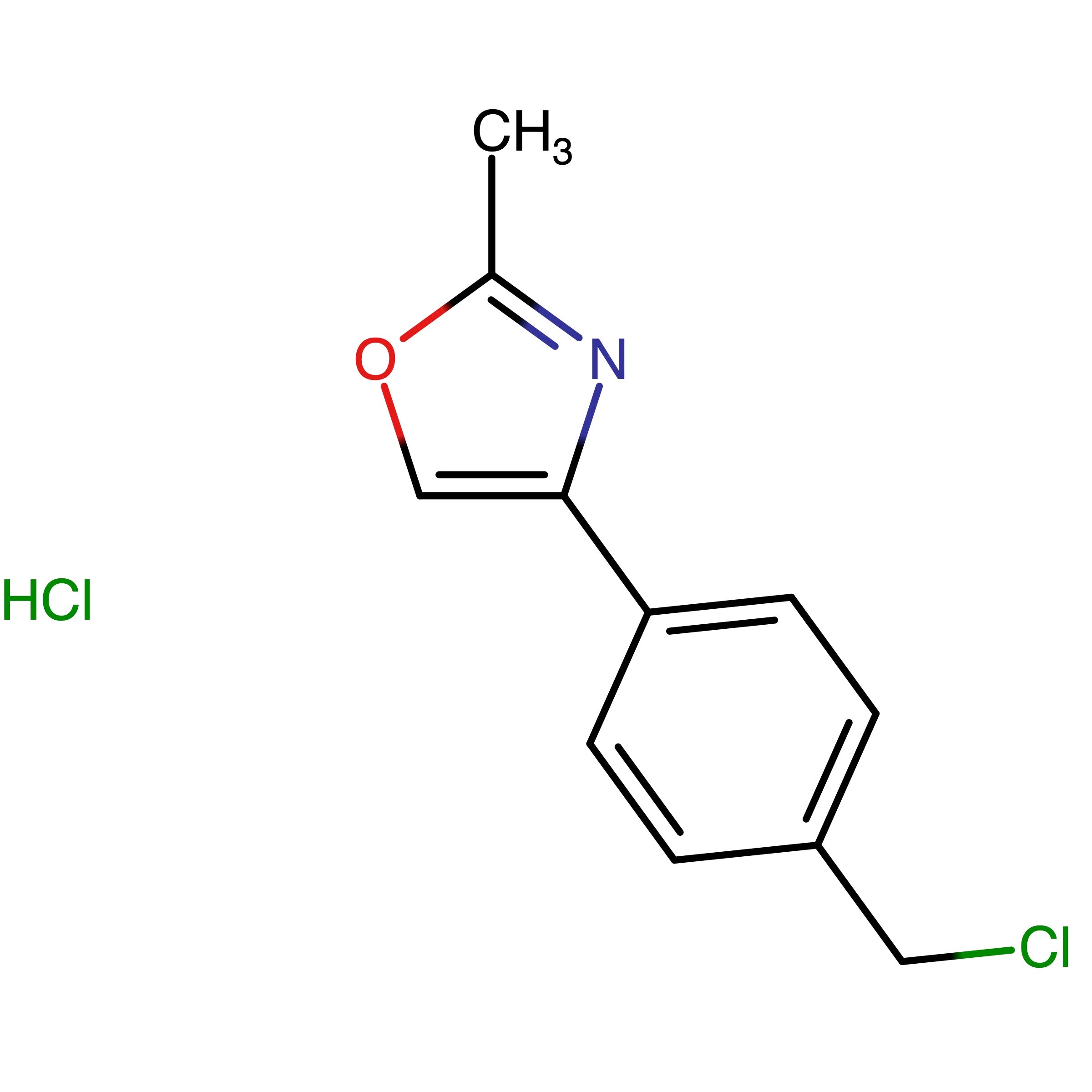 CAS 1859084-45-9 | 4-(4-(Chloromethyl)phenyl)-2-methyloxazole hydrochloride | MFCD30470855
