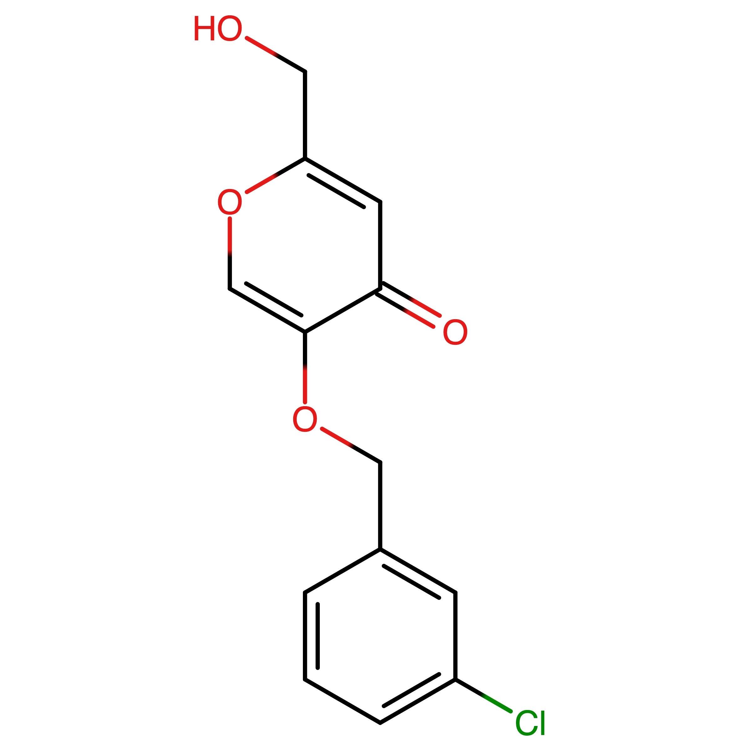 CAS 1216076-51-5 | 5-((3-Chlorobenzyl)oxy)-2-(hydroxymethyl)-4H-pyran-4-one | MFCD14552501