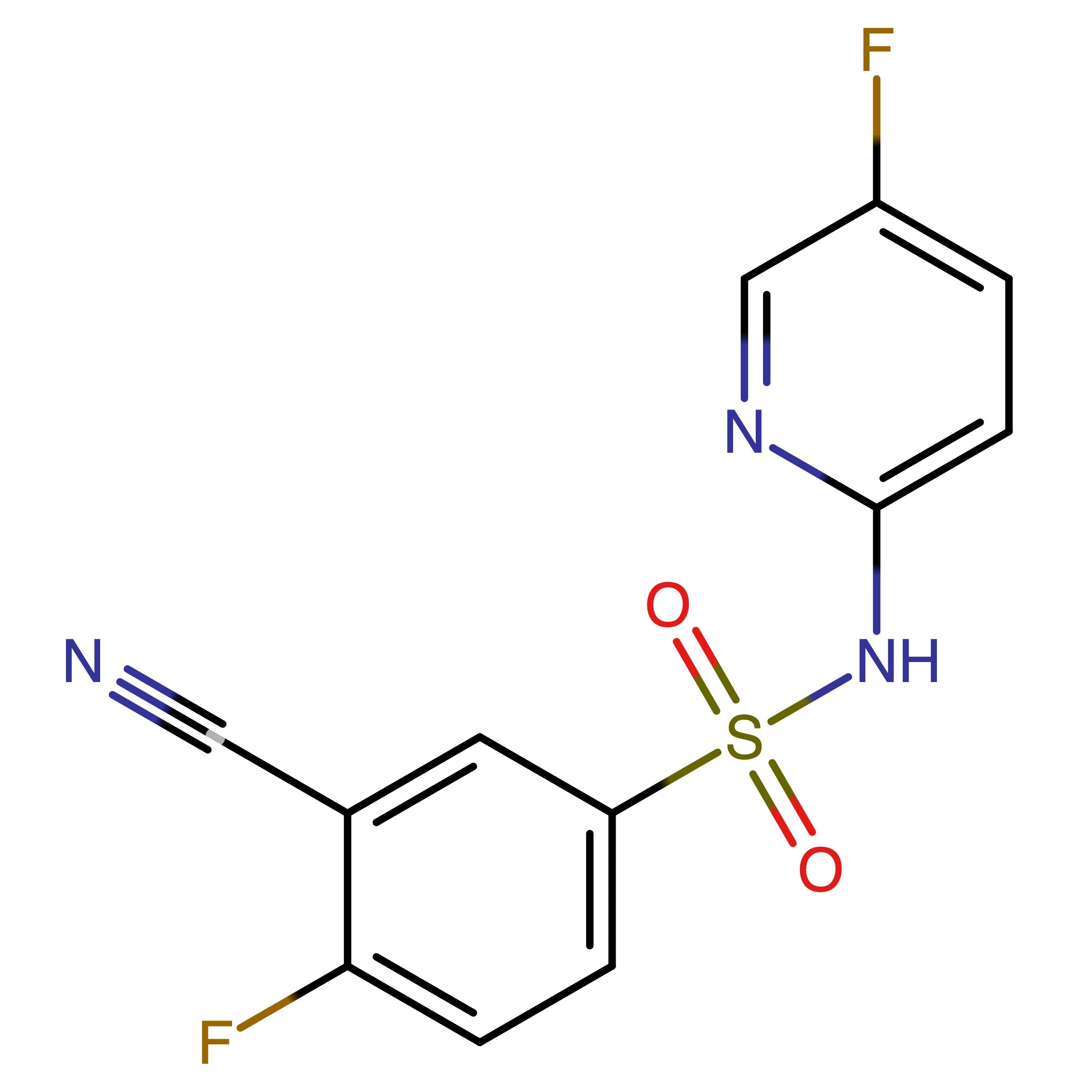 CAS 1235406-63-9 | 3-Cyano-4-fluoro-N-(5-fluoropyridin-2-yl)benzenesulfonamide