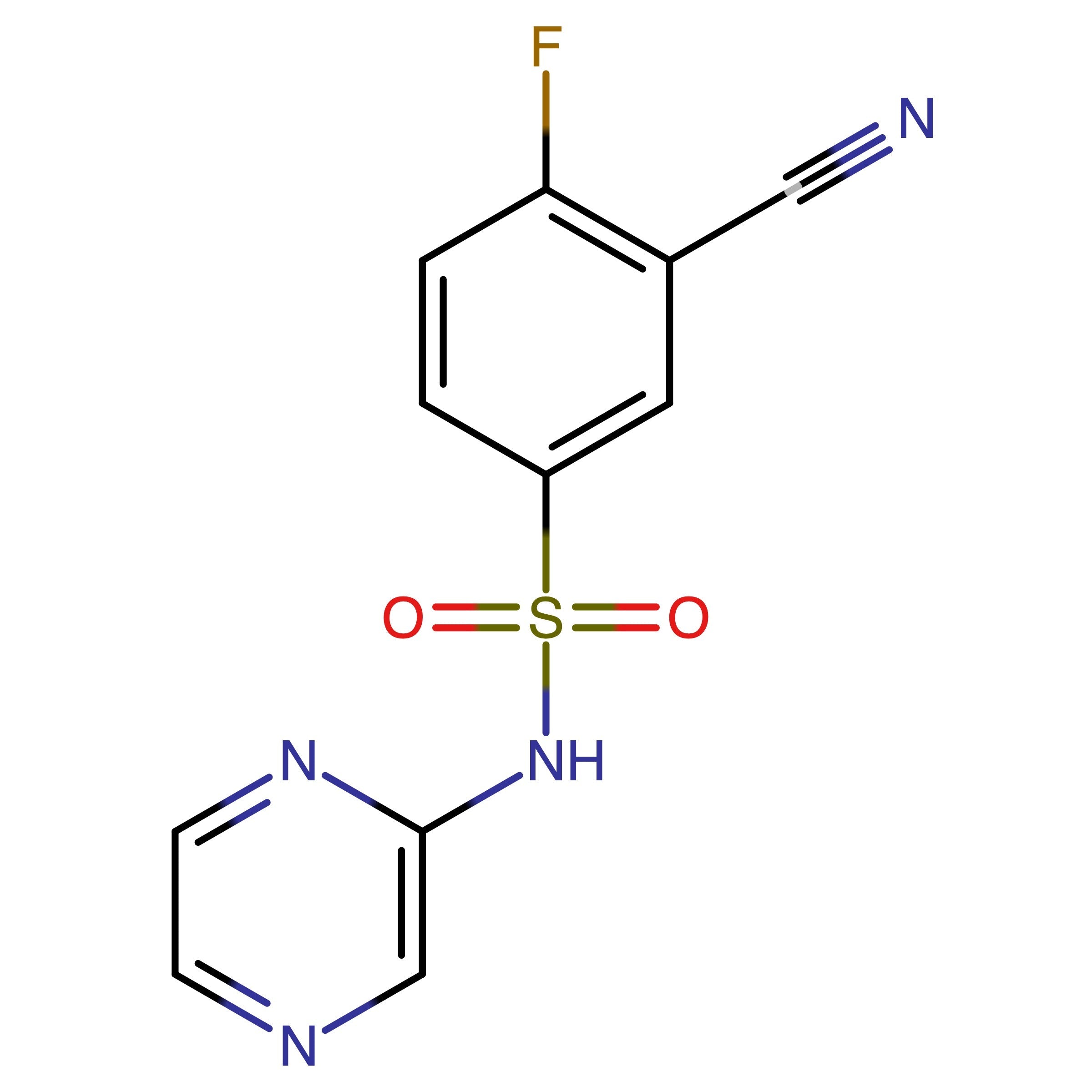 CAS 1274718-58-9 | 3-Cyano-4-fluoro-N-(pyrazin-2-yl)benzenesulfonamide