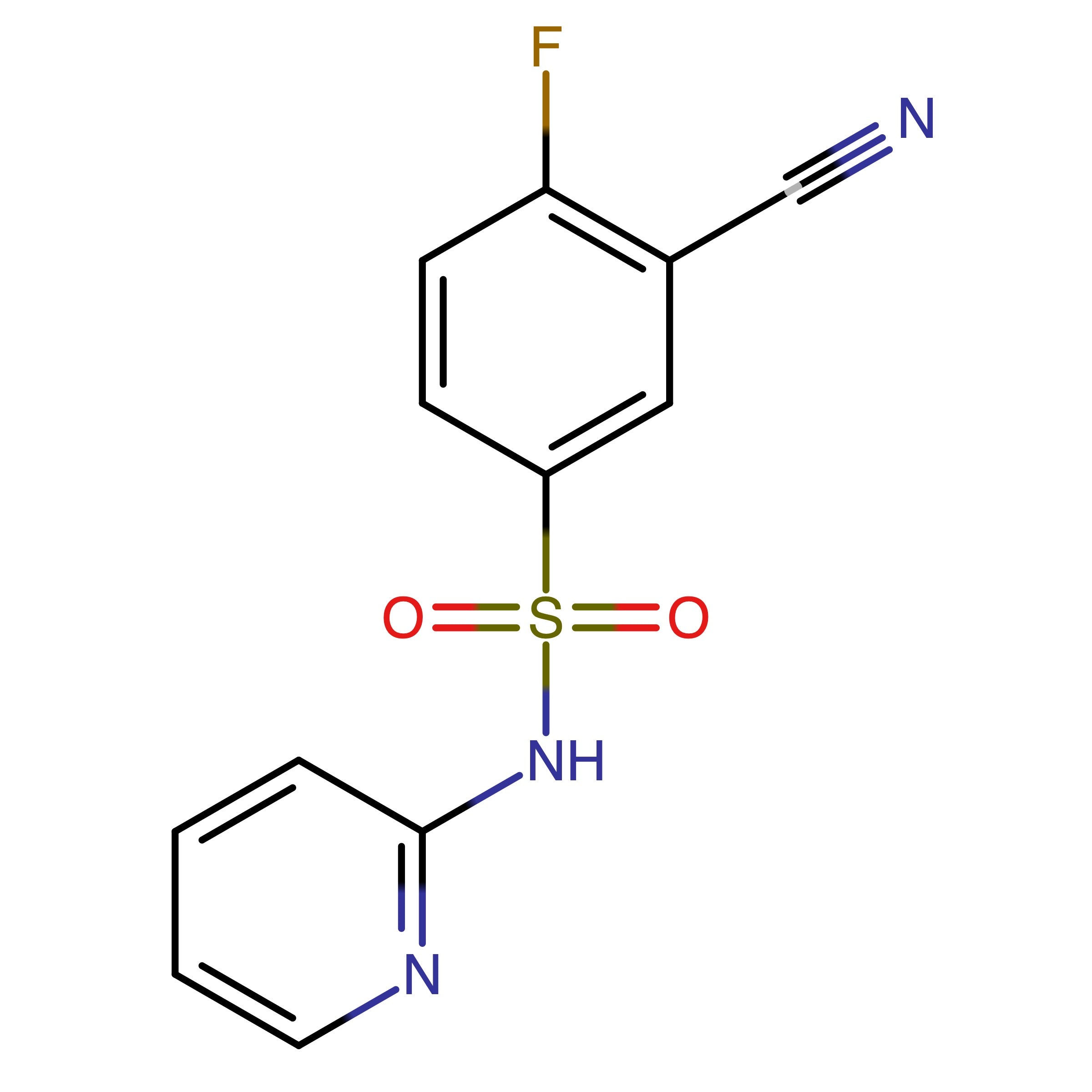 CAS 1405742-57-5 | 3-Cyano-4-fluoro-N-(pyridin-2-yl)benzenesulfonamide