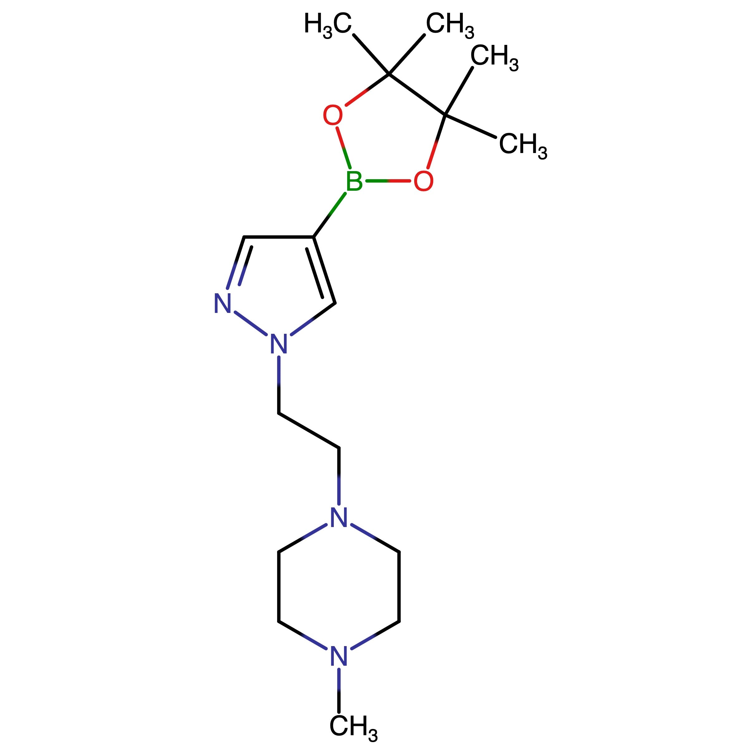 CAS 1392419-83-8 | 1-Methyl-4-[2-[4-(4,4,5,5-tetramethyl-1,3,2-dioxaborolan-2-yl)-1H-pyrazol-1-yl]ethyl]piperazine | MFCD22378010