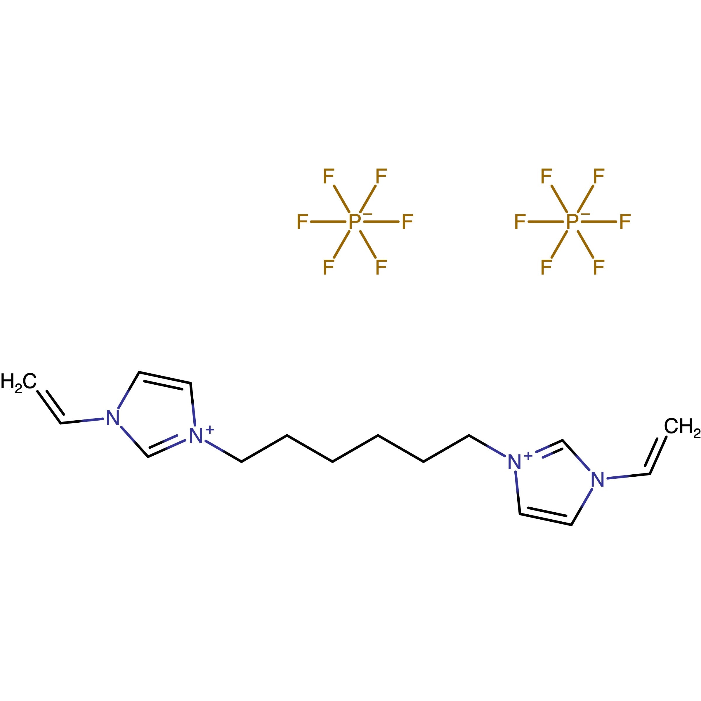 CAS 1801912-60-6 | 3,3'-(Hexane-1,6-diyl)bis(1-vinyl-1H-imidazol-3-ium) hexafluorophosphate(V)
