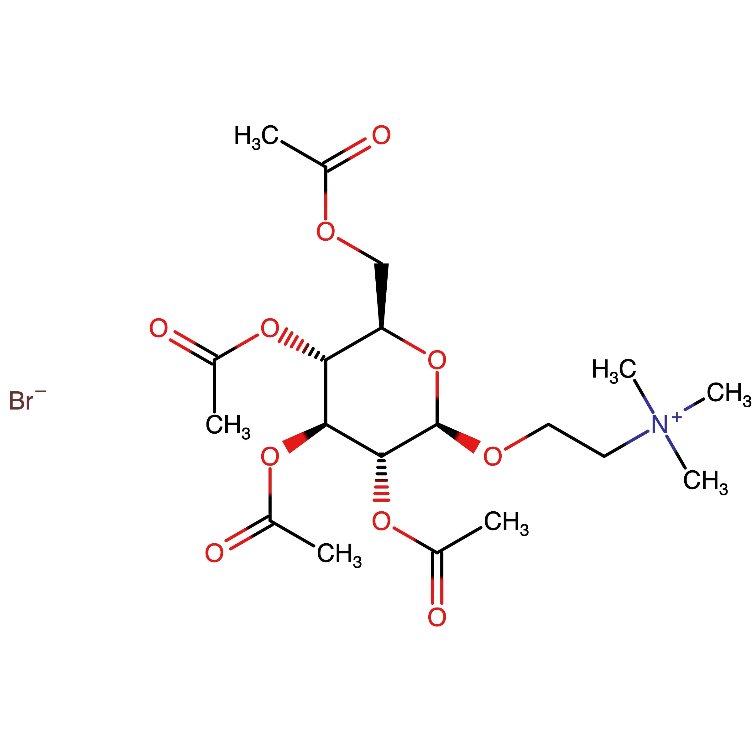 CAS 1350454-54-4 | N,N,N-Trimethyl-2-(((2R,3R,4S,5R,6R)-3,4,5-triacetoxy-6-(acetoxymethyl)tetrahydro-2H-pyran-2-yl)oxy)ethan-1-aminium bromide