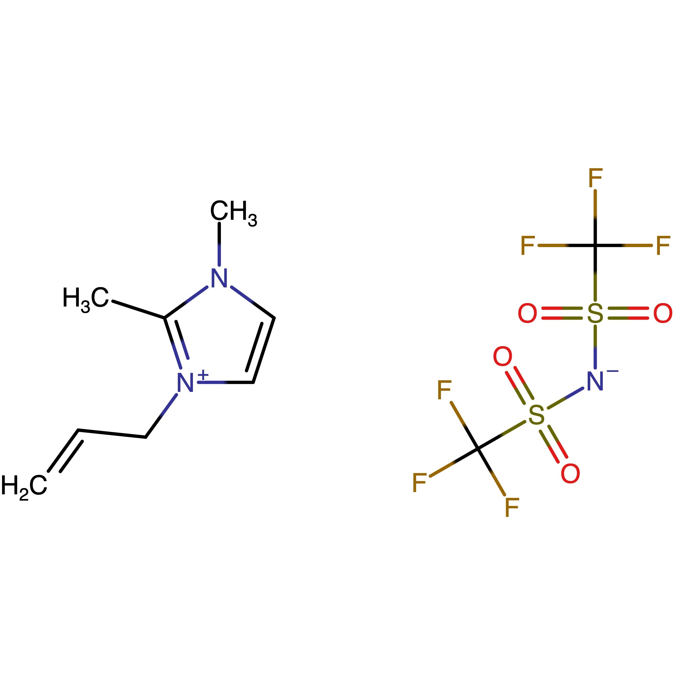 CAS 1005757-37-8 | 3-Allyl-1,2-dimethyl-1H-imidazol-3-ium bis((trifluoromethyl)sulfonyl)amide