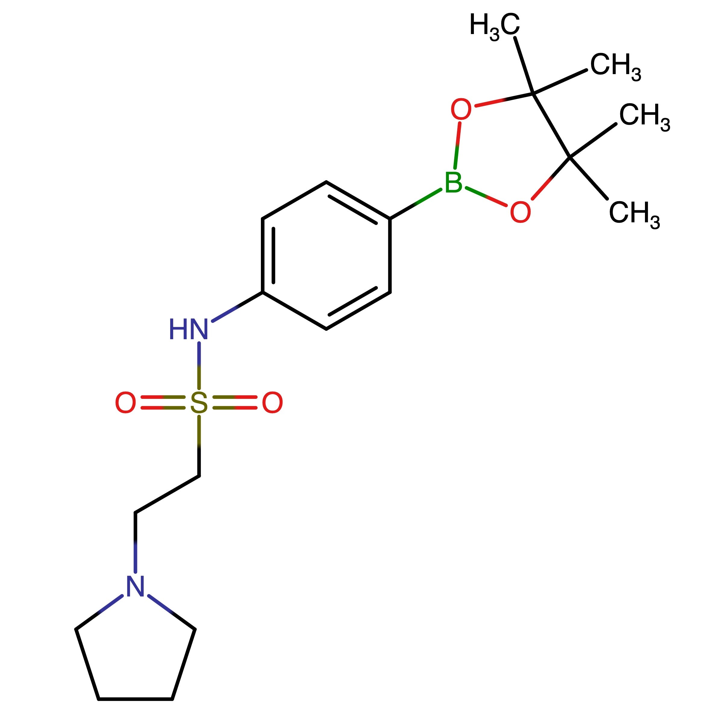 CAS 756520-86-2 | 2-(Pyrrolidin-1-yl)-N-(4-(4,4,5,5-tetramethyl-1,3,2-dioxaborolan-2-yl)phenyl)ethane-1-sulfonamide