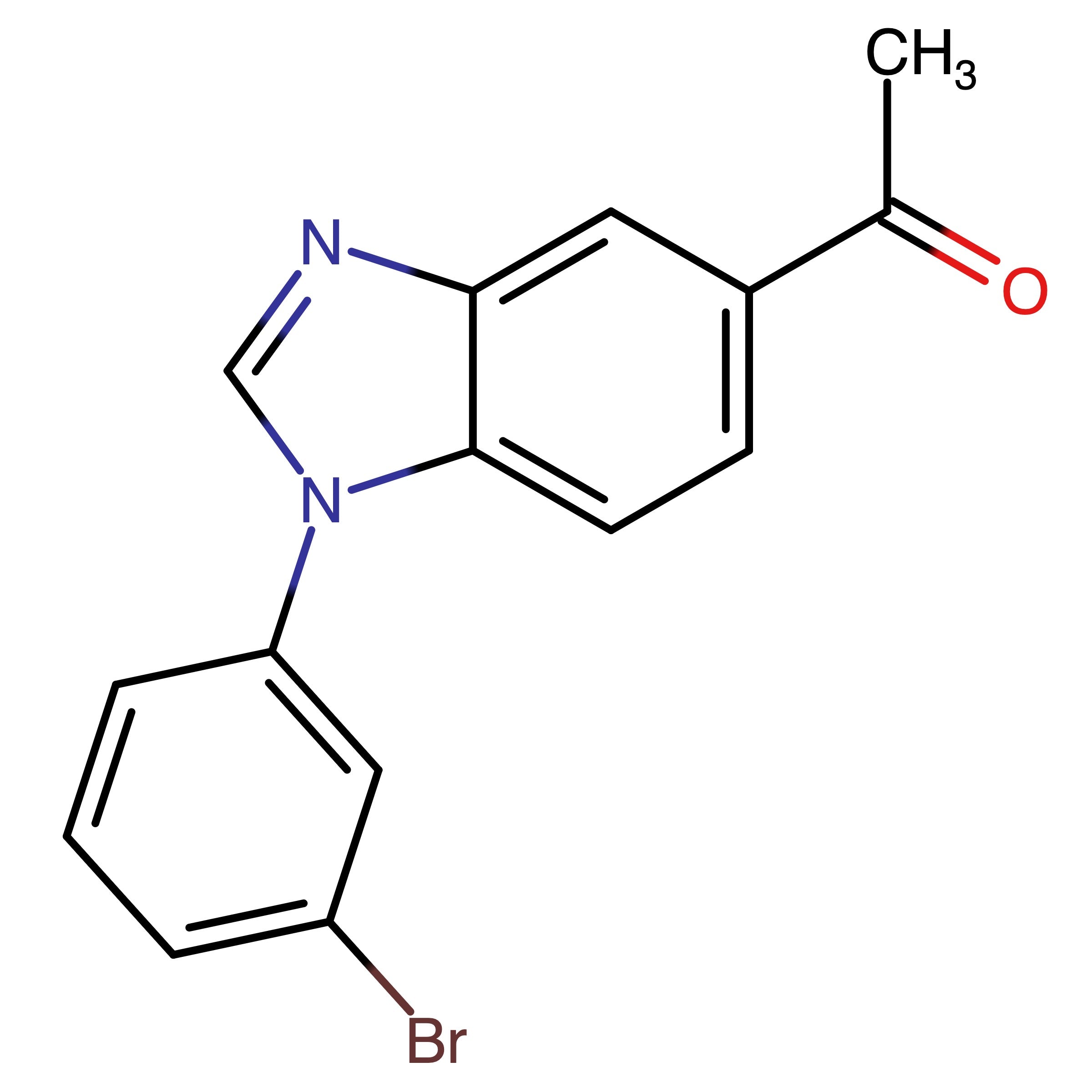 CAS 184098-08-6 | 1-(1-(3-Bromophenyl)-1H-benzo[d]imidazol-5-yl)ethan-1-one | MFCD26390303