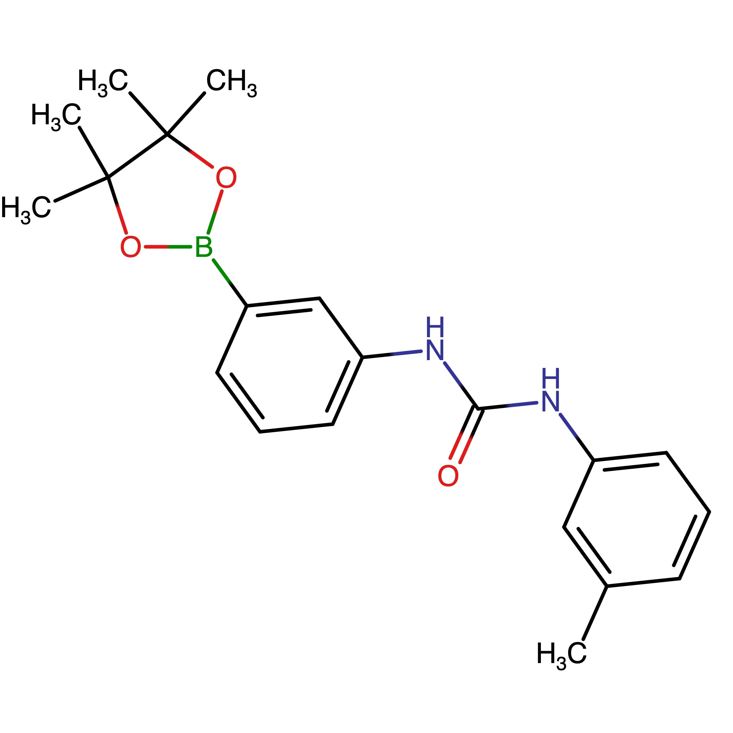 CAS 819056-45-6 | 1-(3-(4,4,5,5-Tetramethyl-1,3,2-dioxaborolan-2-yl)phenyl)-3-(m-tolyl)urea